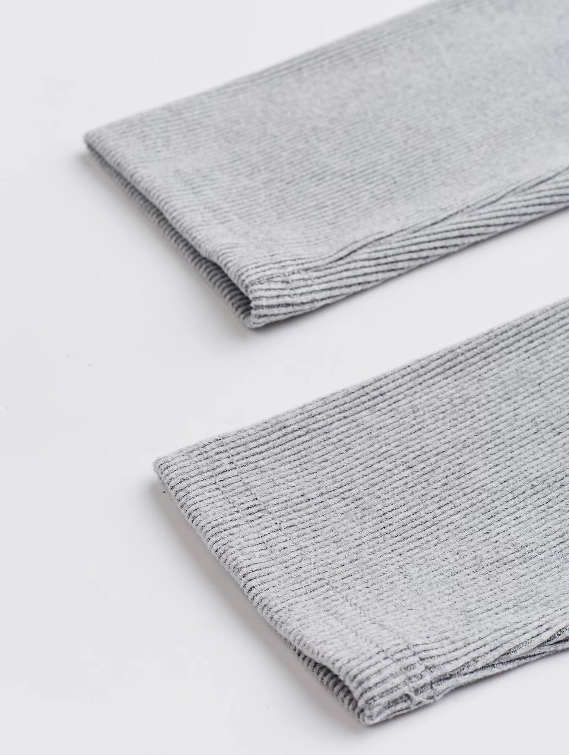 Two-piece Set Women's Solid Button Front Ribbed Crop Top & Elastic Waist Pants, Casual Long Sleeve Round Neck Top & Trousers 2 Piece Set for Spring & Fall, Women's Clothes for Daily Wear