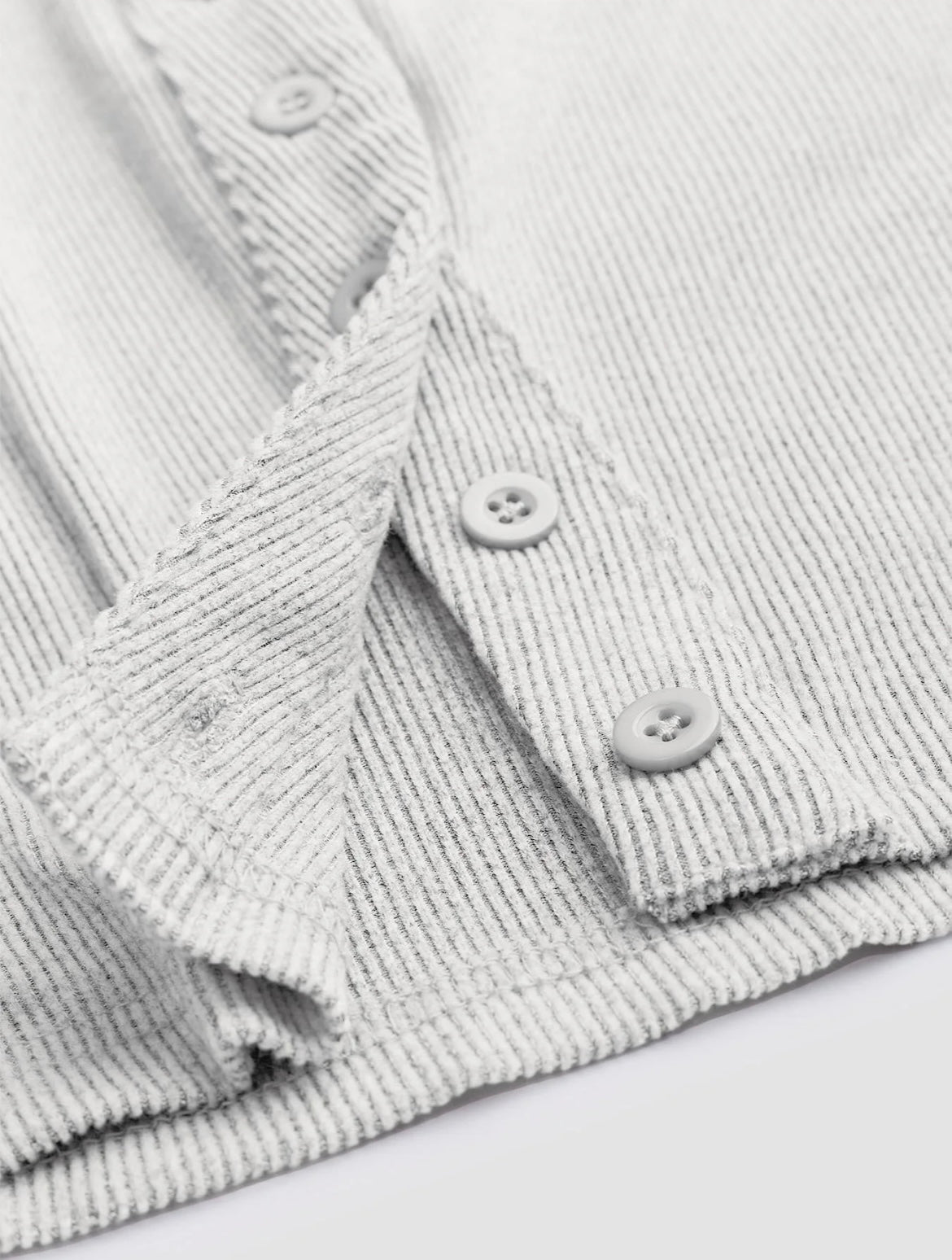 Two-piece Set Women's Solid Button Front Ribbed Crop Top & Elastic Waist Pants, Casual Long Sleeve Round Neck Top & Trousers 2 Piece Set for Spring & Fall, Women's Clothes for Daily Wear