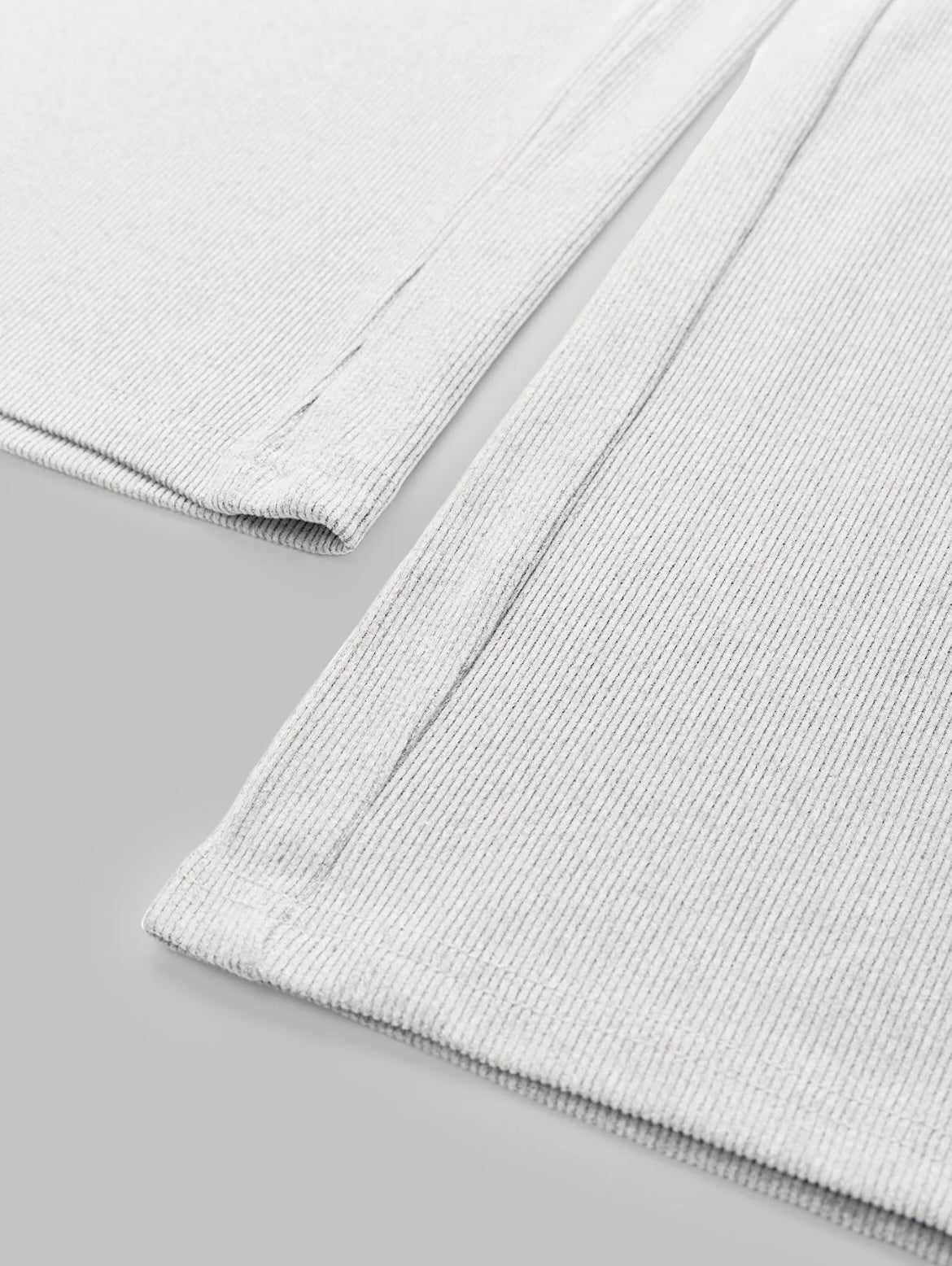 Two-piece Set Women's Solid Button Front Ribbed Crop Top & Elastic Waist Pants, Casual Long Sleeve Round Neck Top & Trousers 2 Piece Set for Spring & Fall, Women's Clothes for Daily Wear