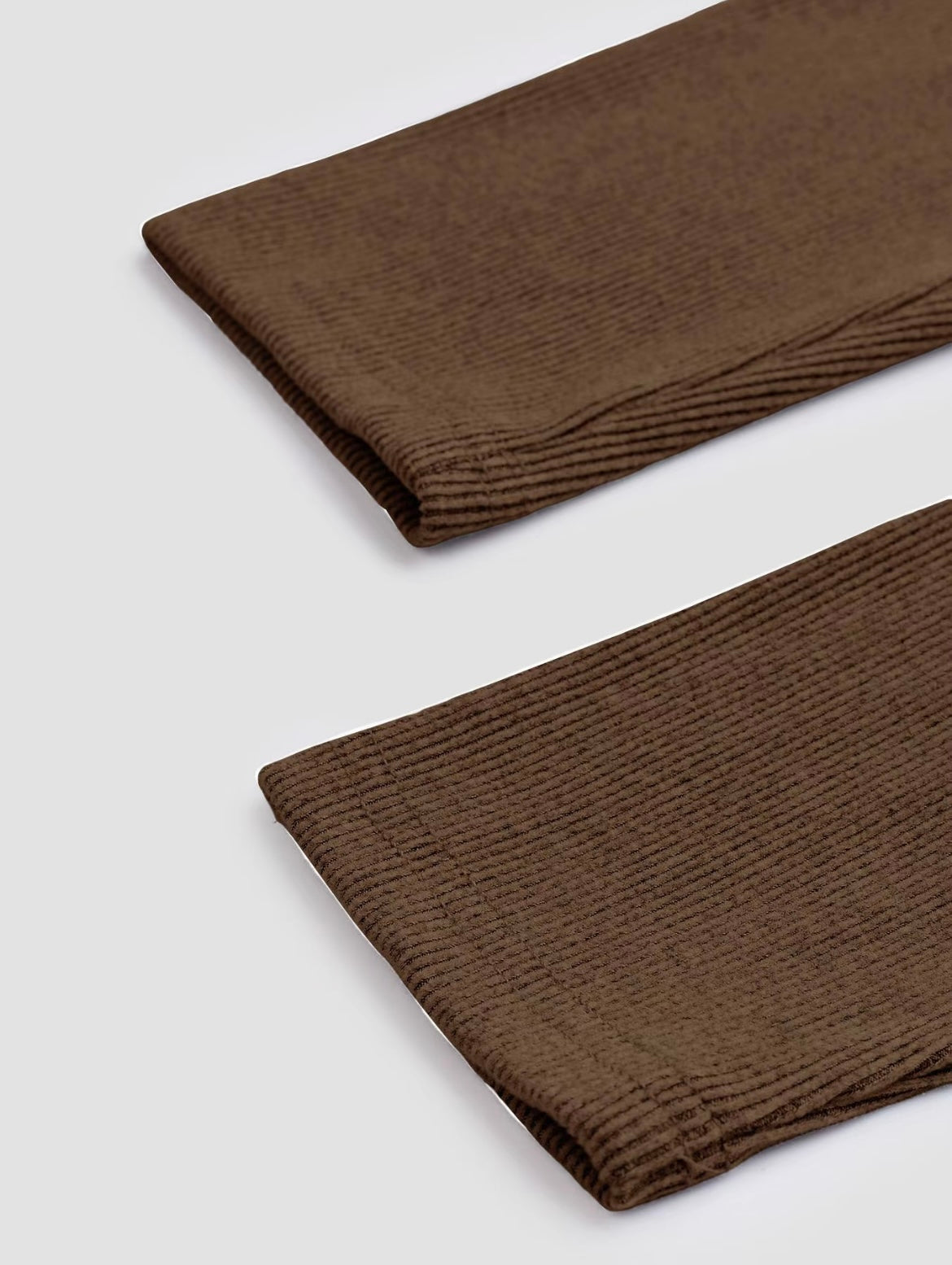 Two-piece Set Women's Solid Button Front Ribbed Crop Top & Elastic Waist Pants, Casual Long Sleeve Round Neck Top & Trousers 2 Piece Set for Spring & Fall, Women's Clothes for Daily Wear