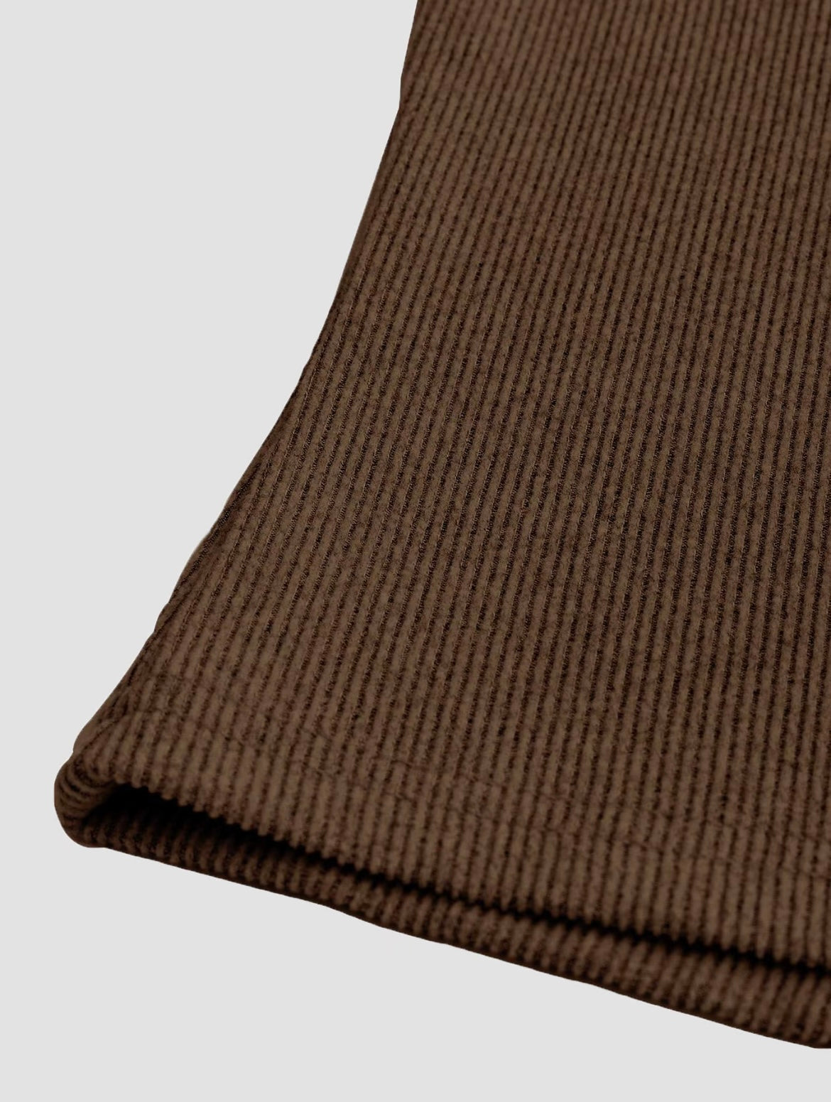 Two-piece Set Women's Solid Button Front Ribbed Crop Top & Elastic Waist Pants, Casual Long Sleeve Round Neck Top & Trousers 2 Piece Set for Spring & Fall, Women's Clothes for Daily Wear