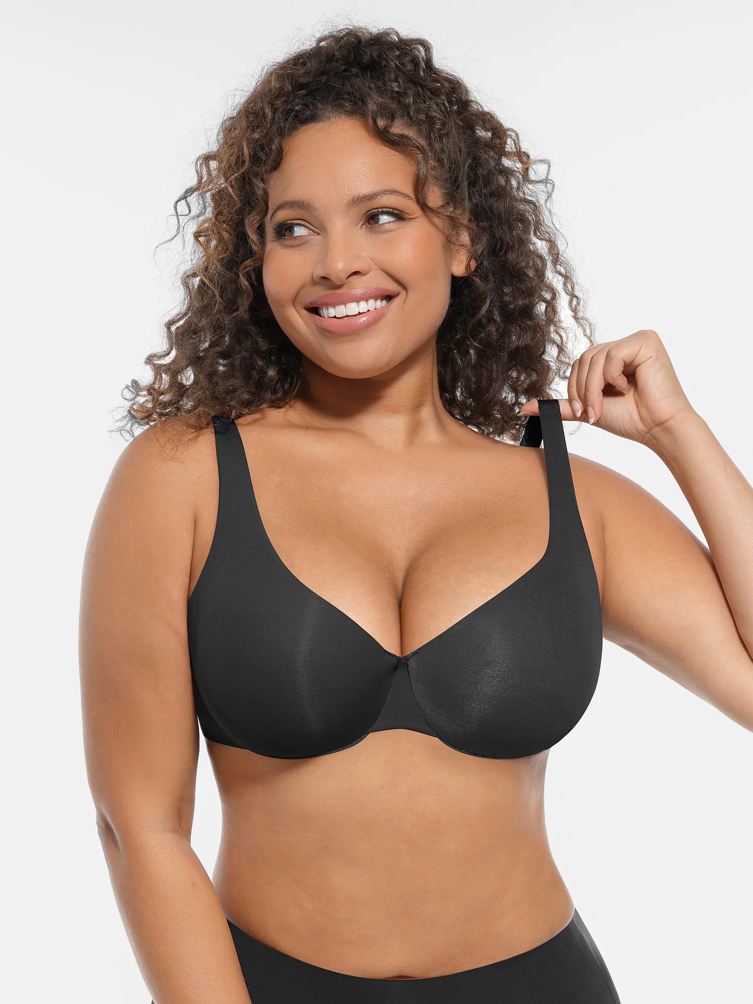 Feelingirl Adjustable Deep V-Neck Underwire Bra