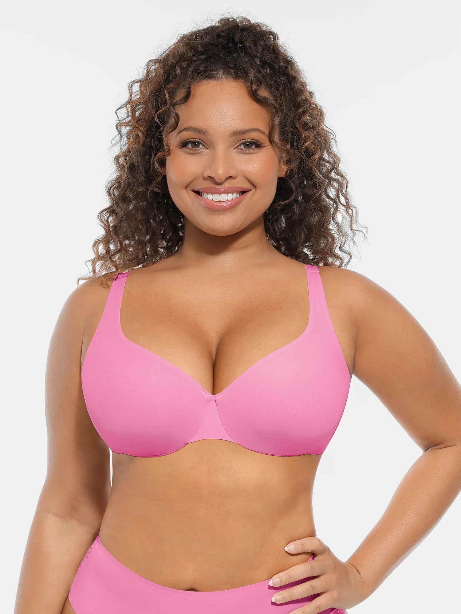 Feelingirl Adjustable Deep V-Neck Underwire Bra