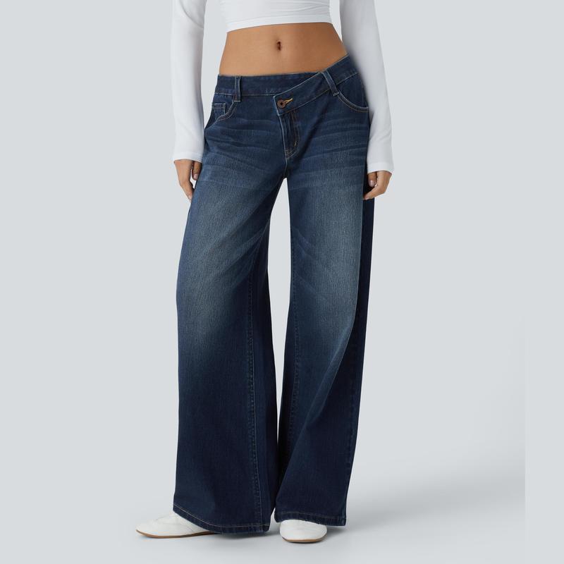 The Flex Asymmetric Low Rise Wide™ - Leg Jeans