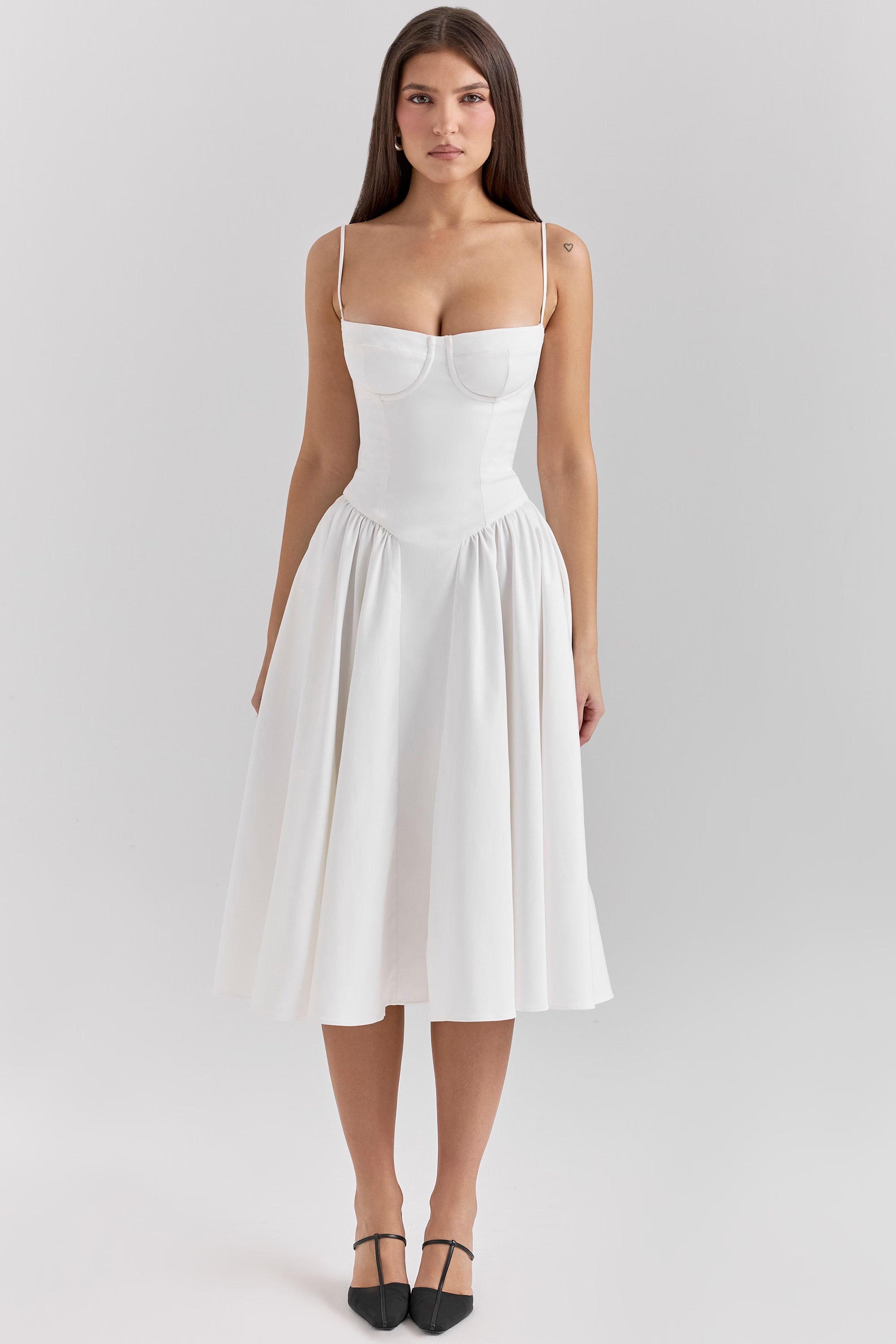 Samaria Midi Dress - Ivory