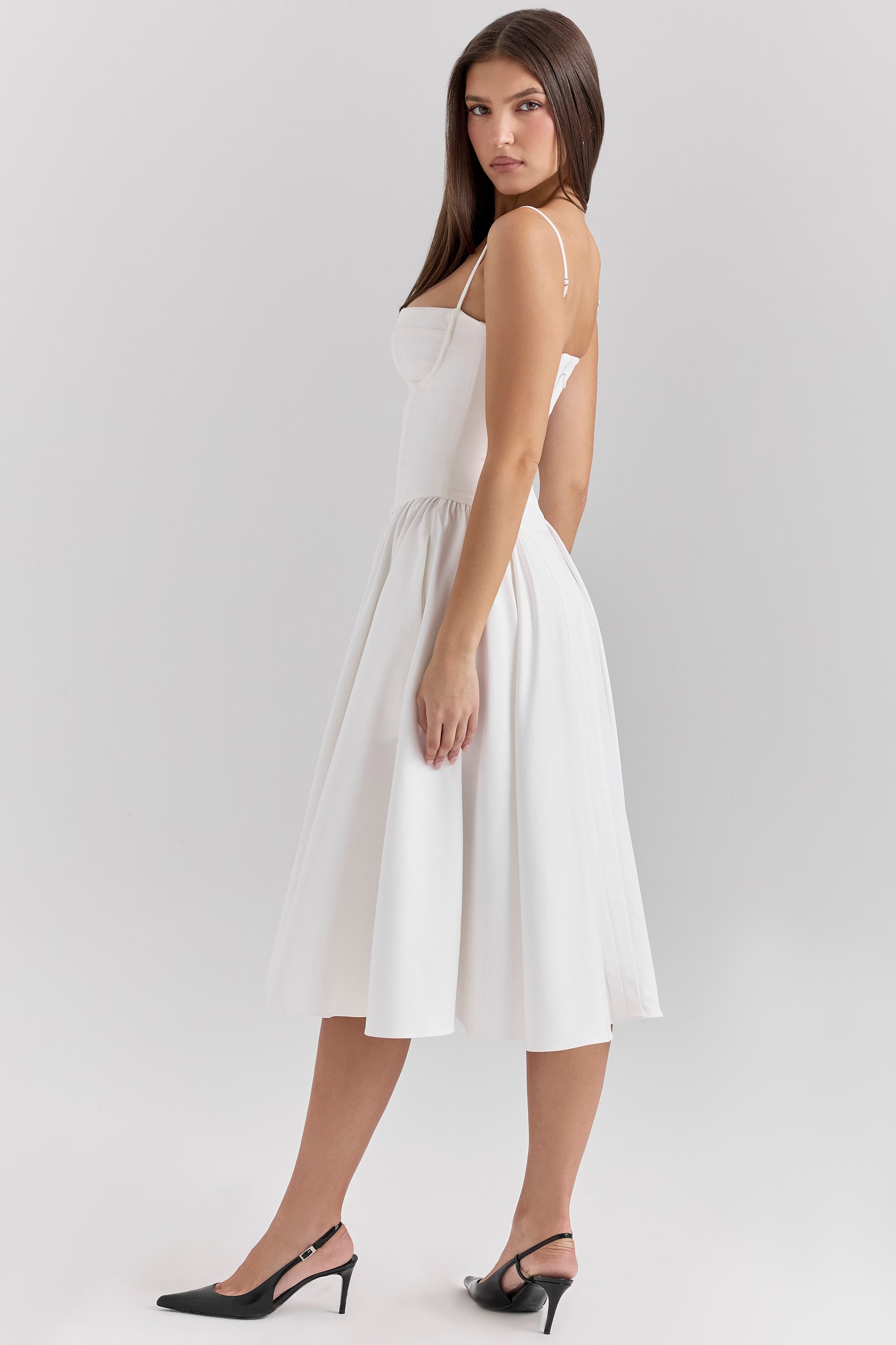 Samaria Midi Dress - Ivory
