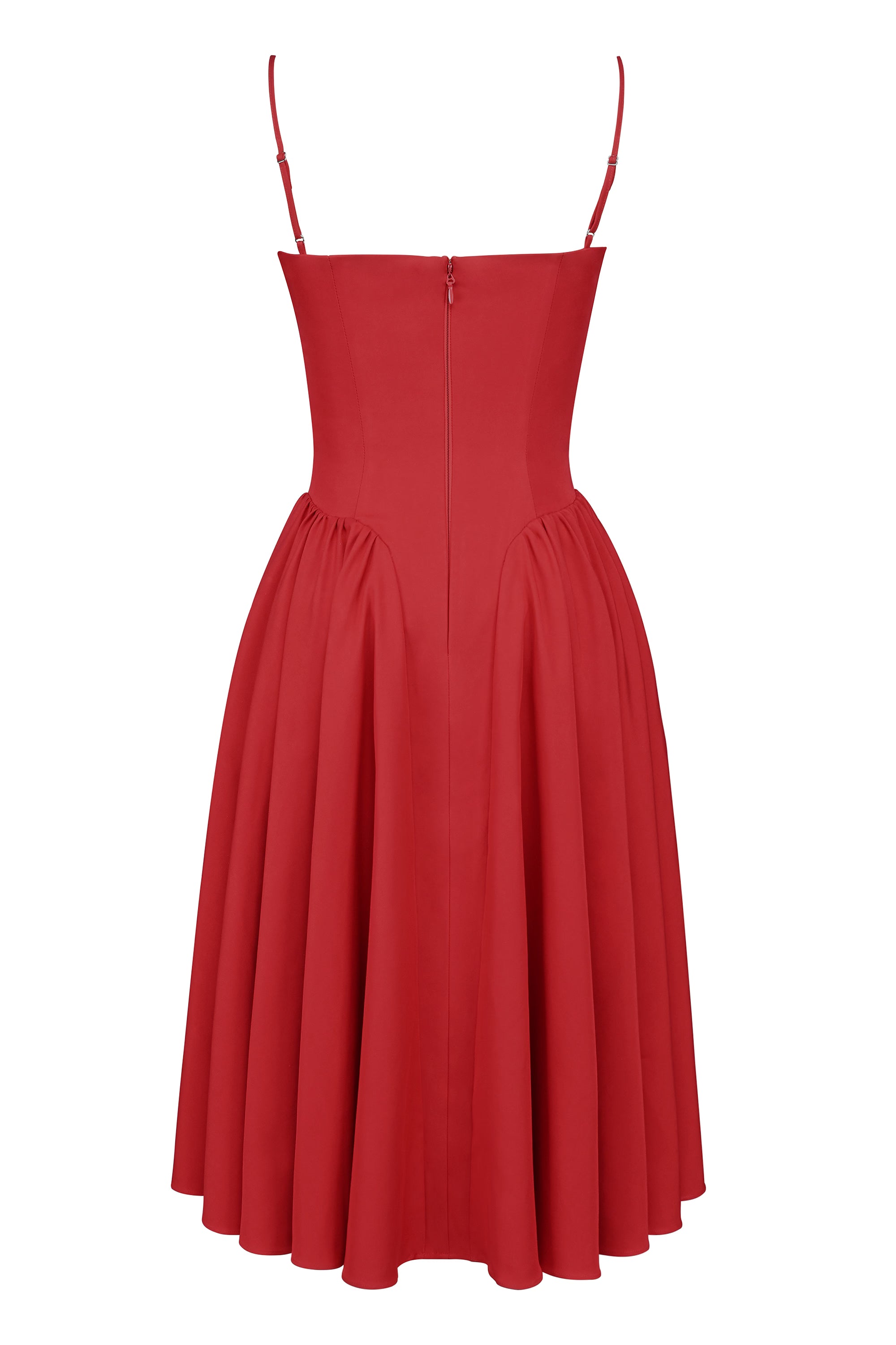Samaria Midi Dress - Red