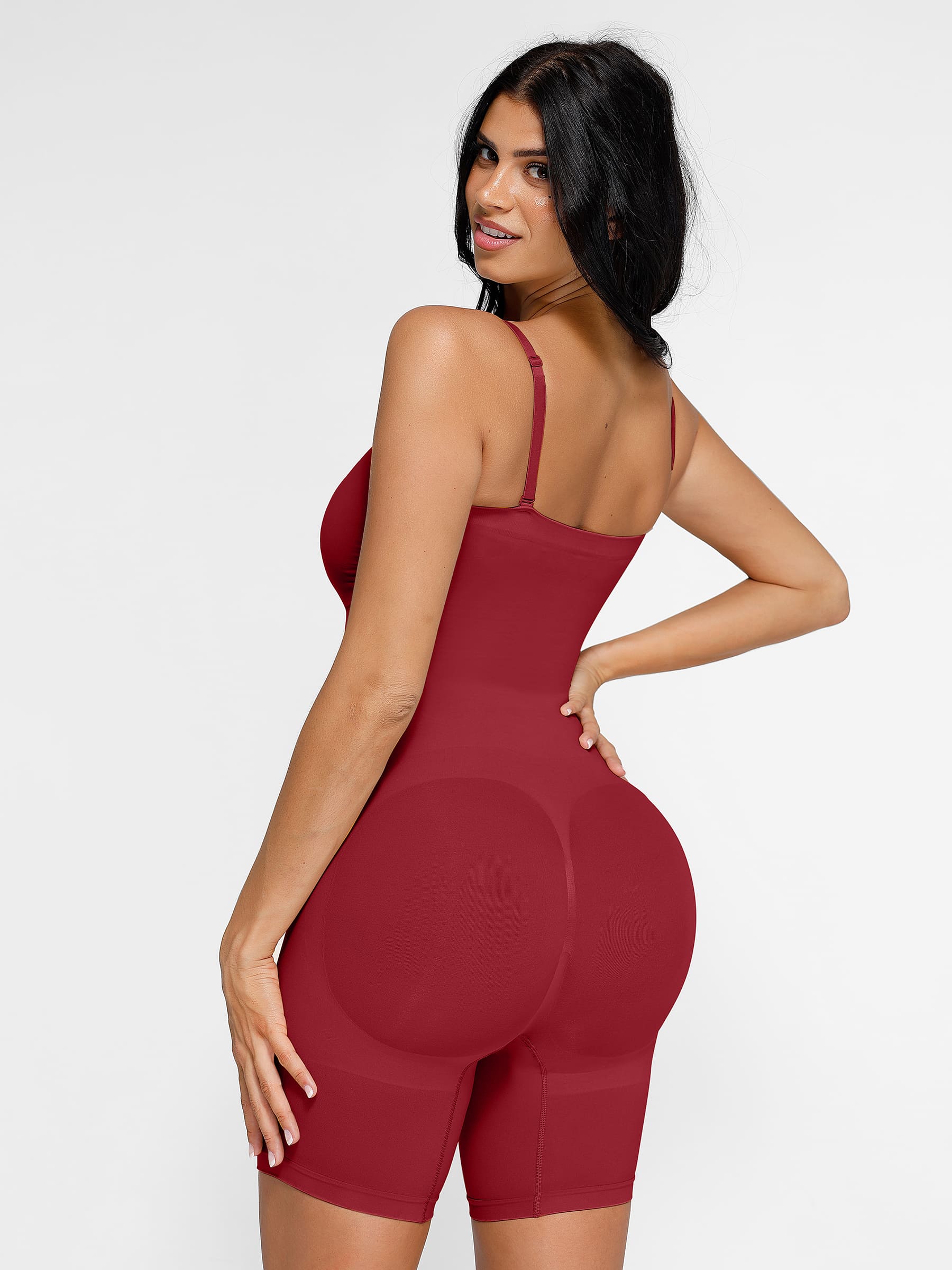 Feelingirl Seamless Strapless Bodysuit with Removable Straps
