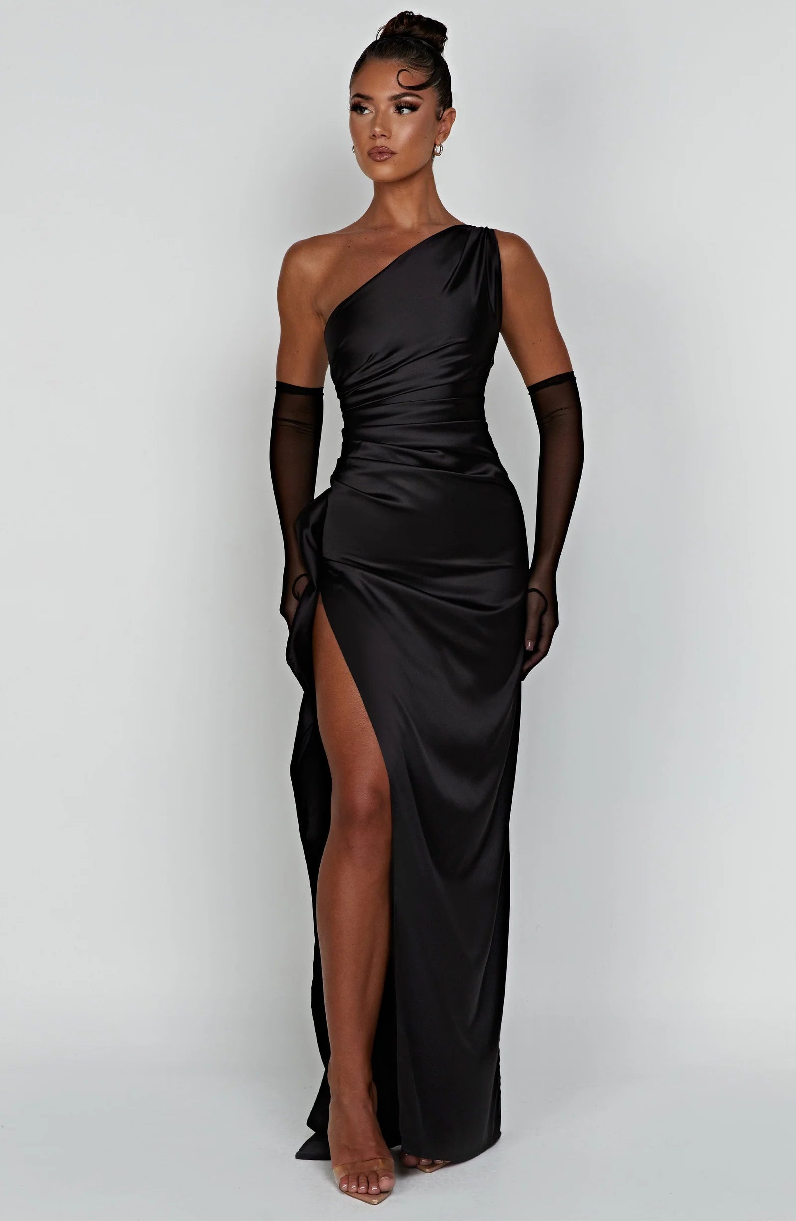 ARIEL MAXI DRESS — SCULPTING SATIN EDITION