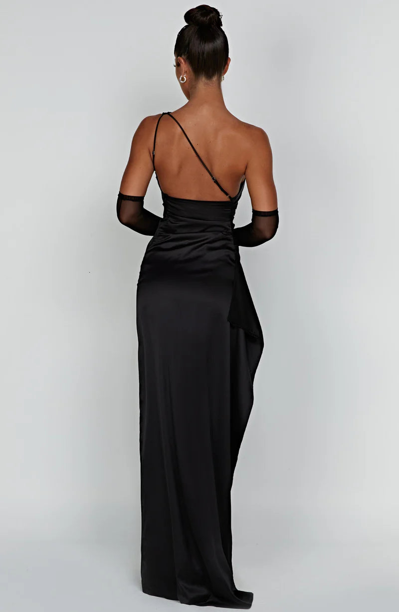 ARIEL MAXI DRESS — SCULPTING SATIN EDITION