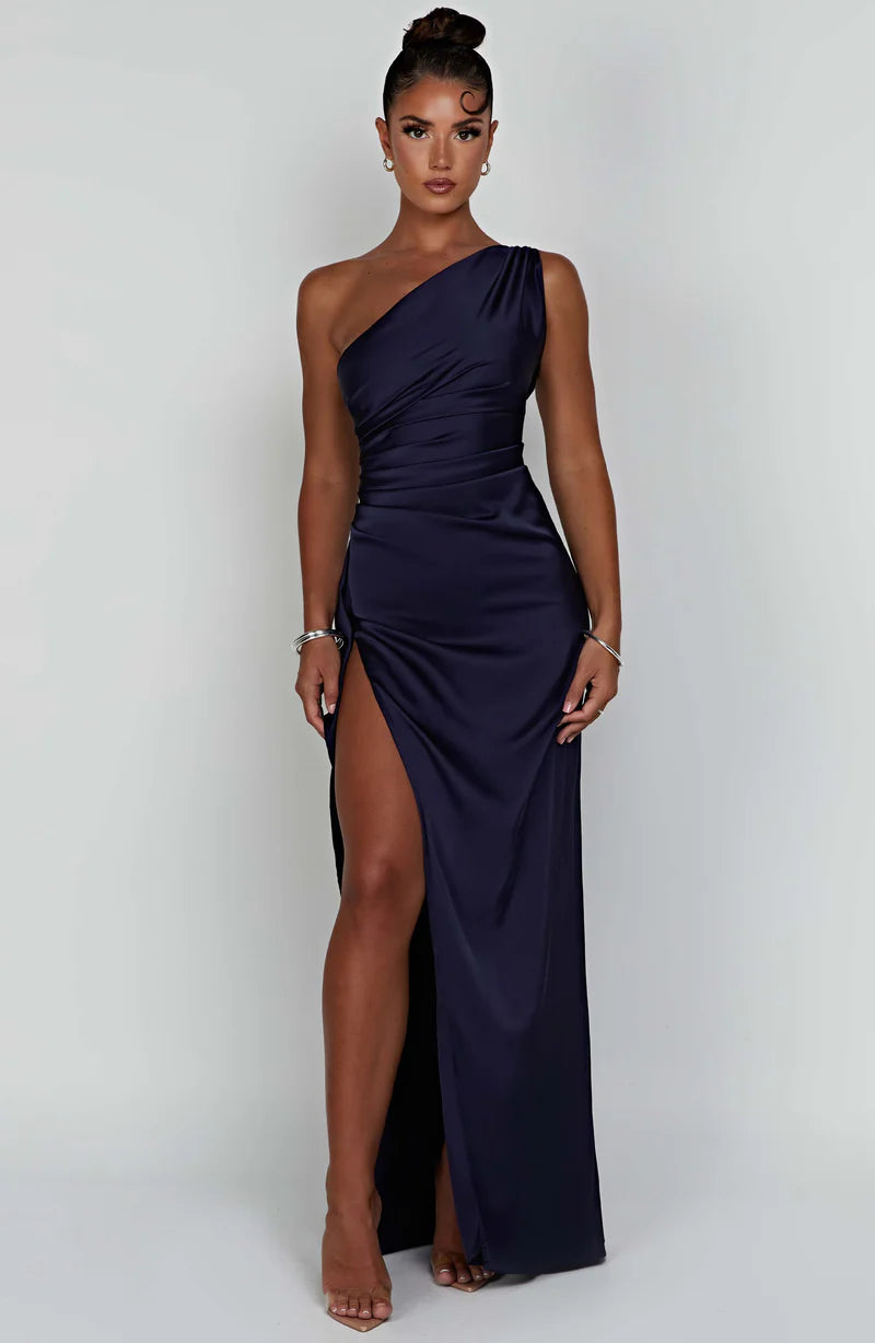 ARIEL MAXI DRESS — SCULPTING SATIN EDITION
