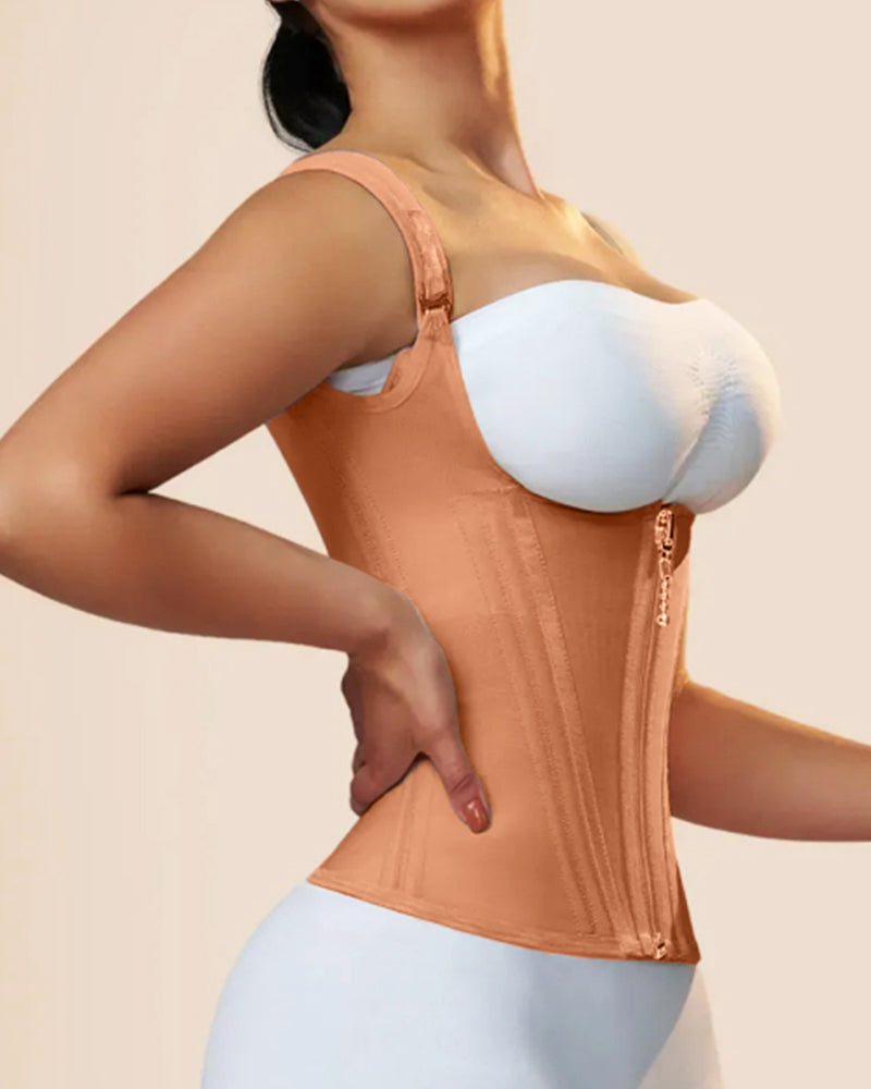 Shapshe® Taillentrainer für Damen Body Shaper Korsett Weste Tanktop mit Stahlknochen