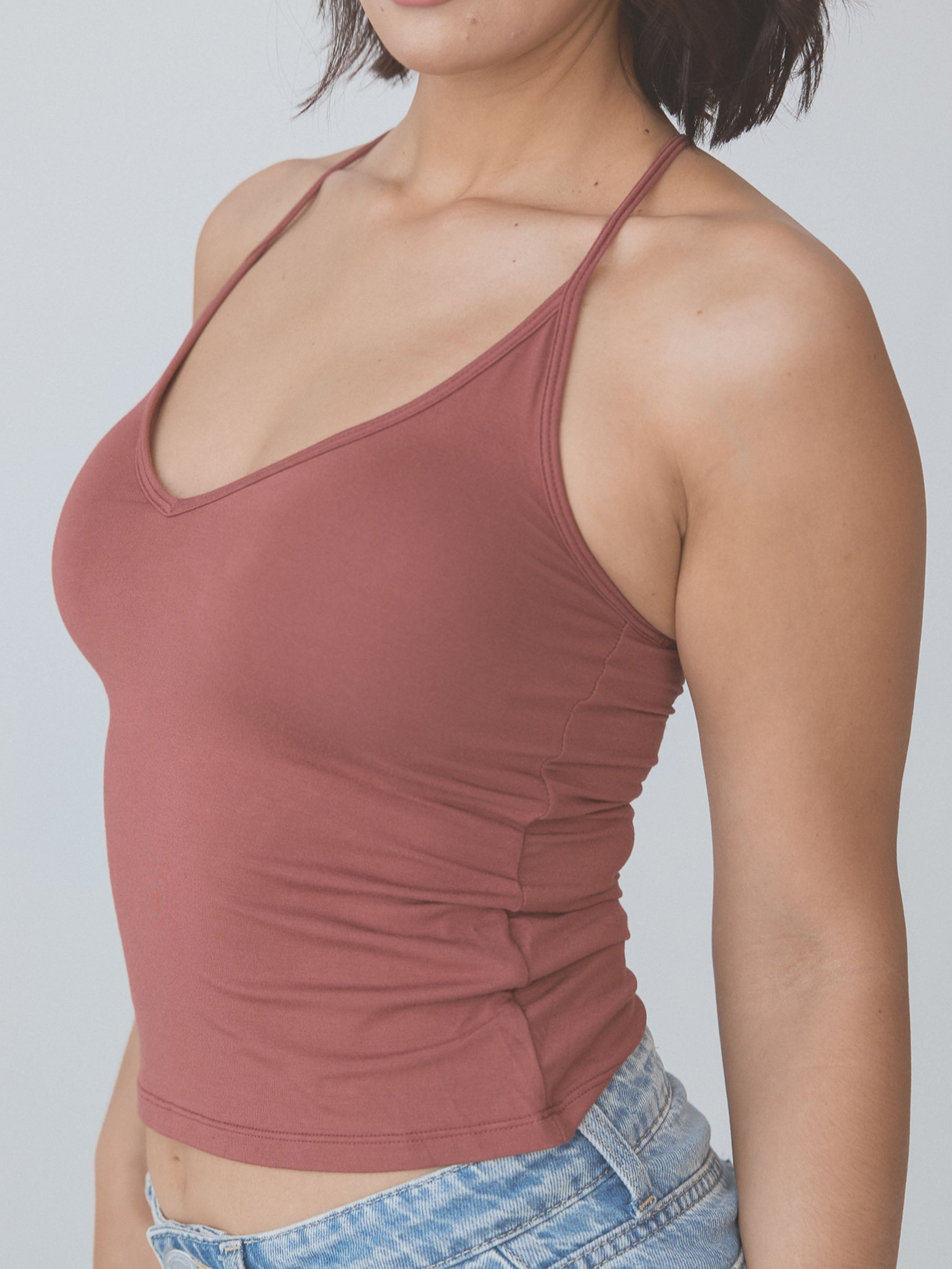 Strappy Racerback Support Top – Built-In Padding