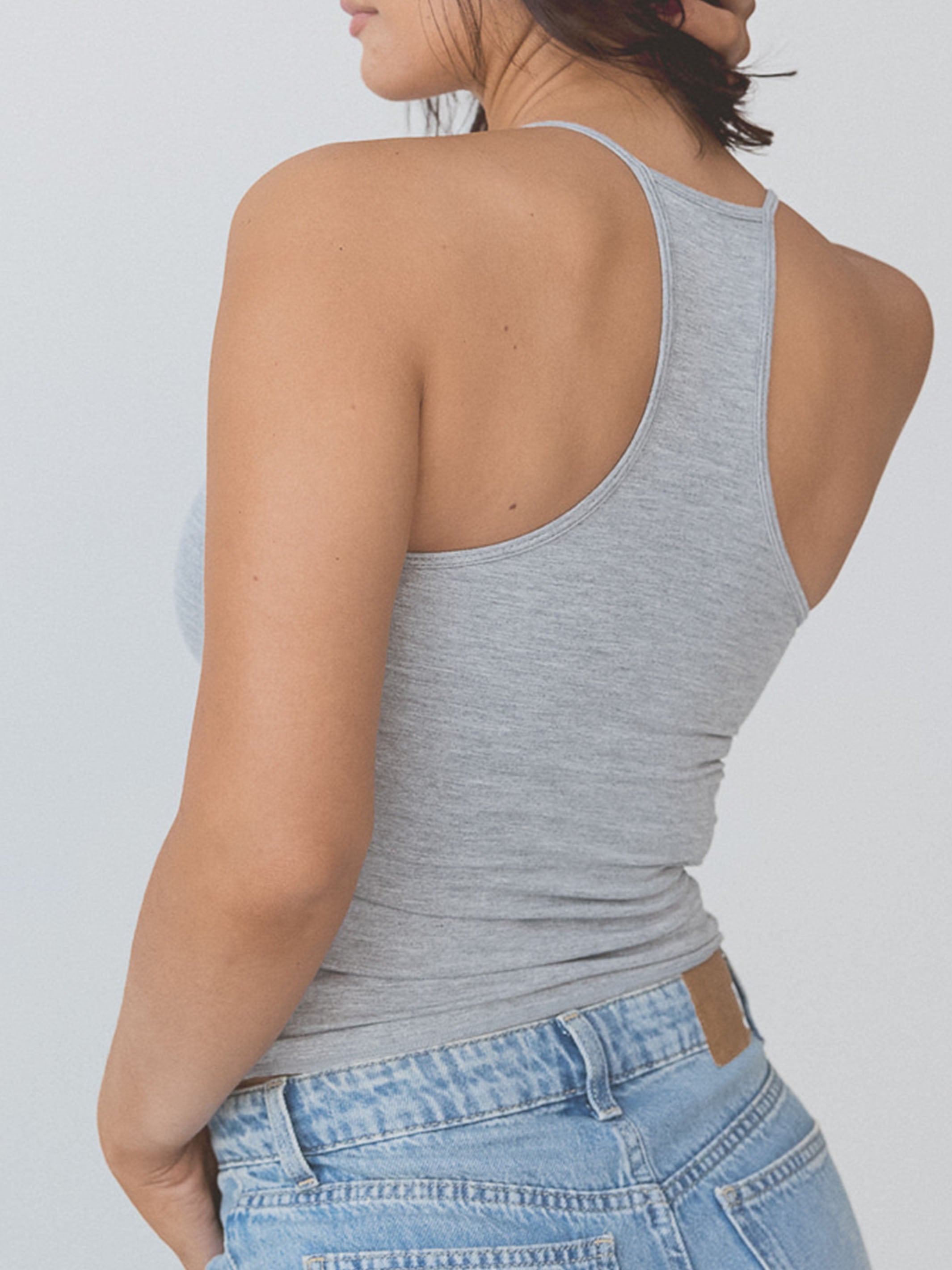 Strappy Racerback Support Top – Built-In Padding