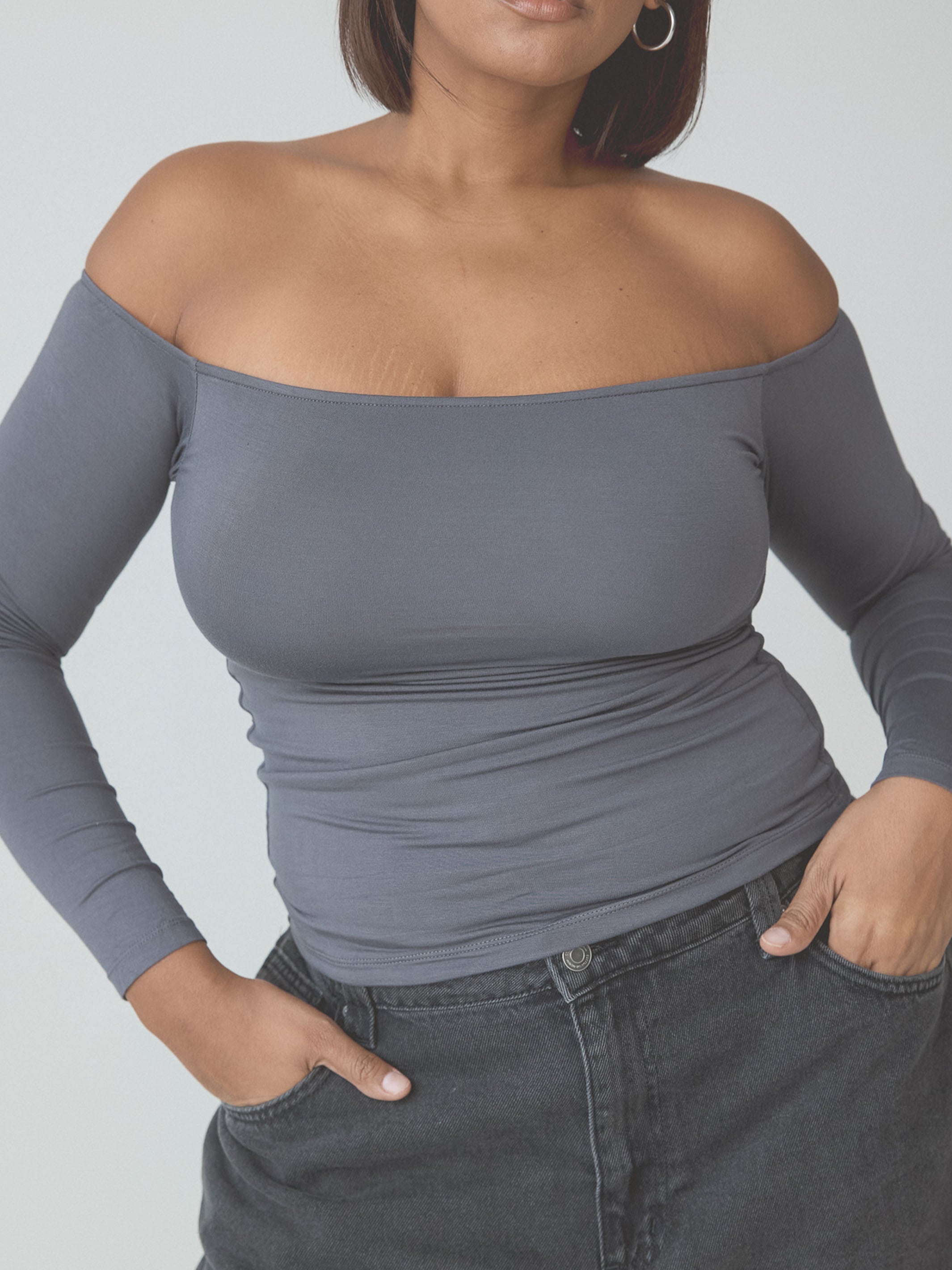 Off The Shoulder Brami – Long Sleeve Comfort