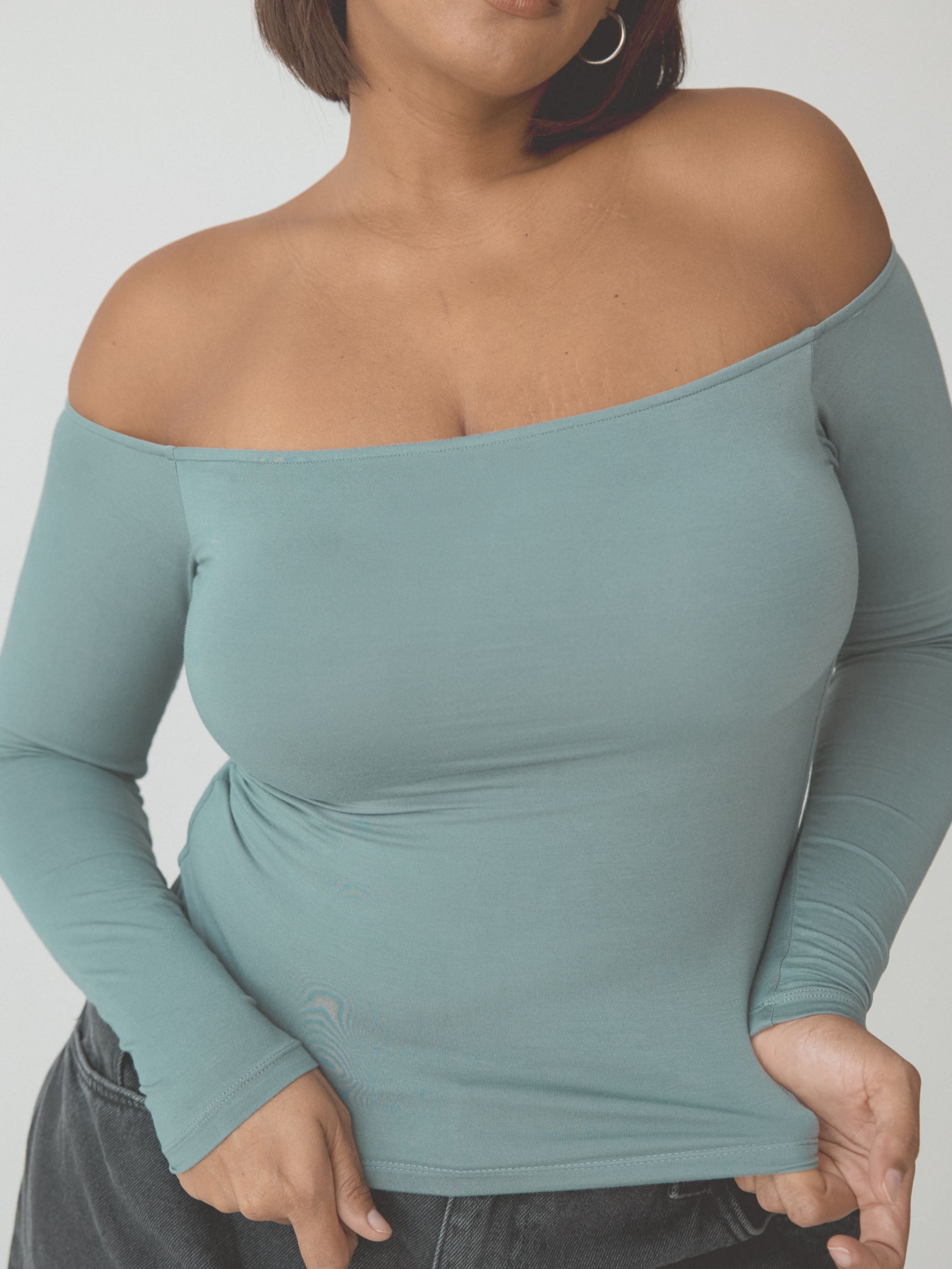 Off The Shoulder Brami – Long Sleeve Comfort