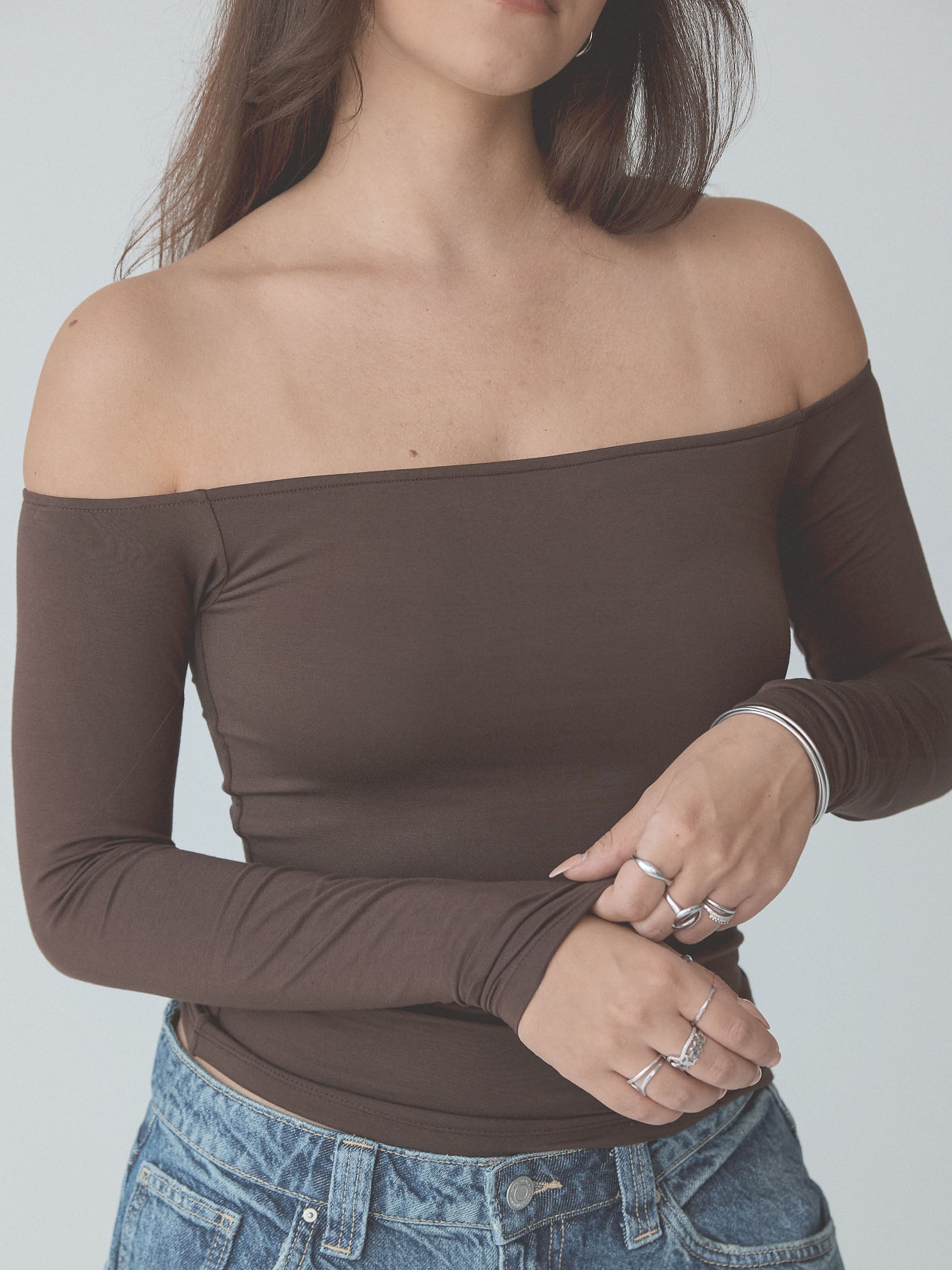 Off The Shoulder Brami – Long Sleeve Comfort