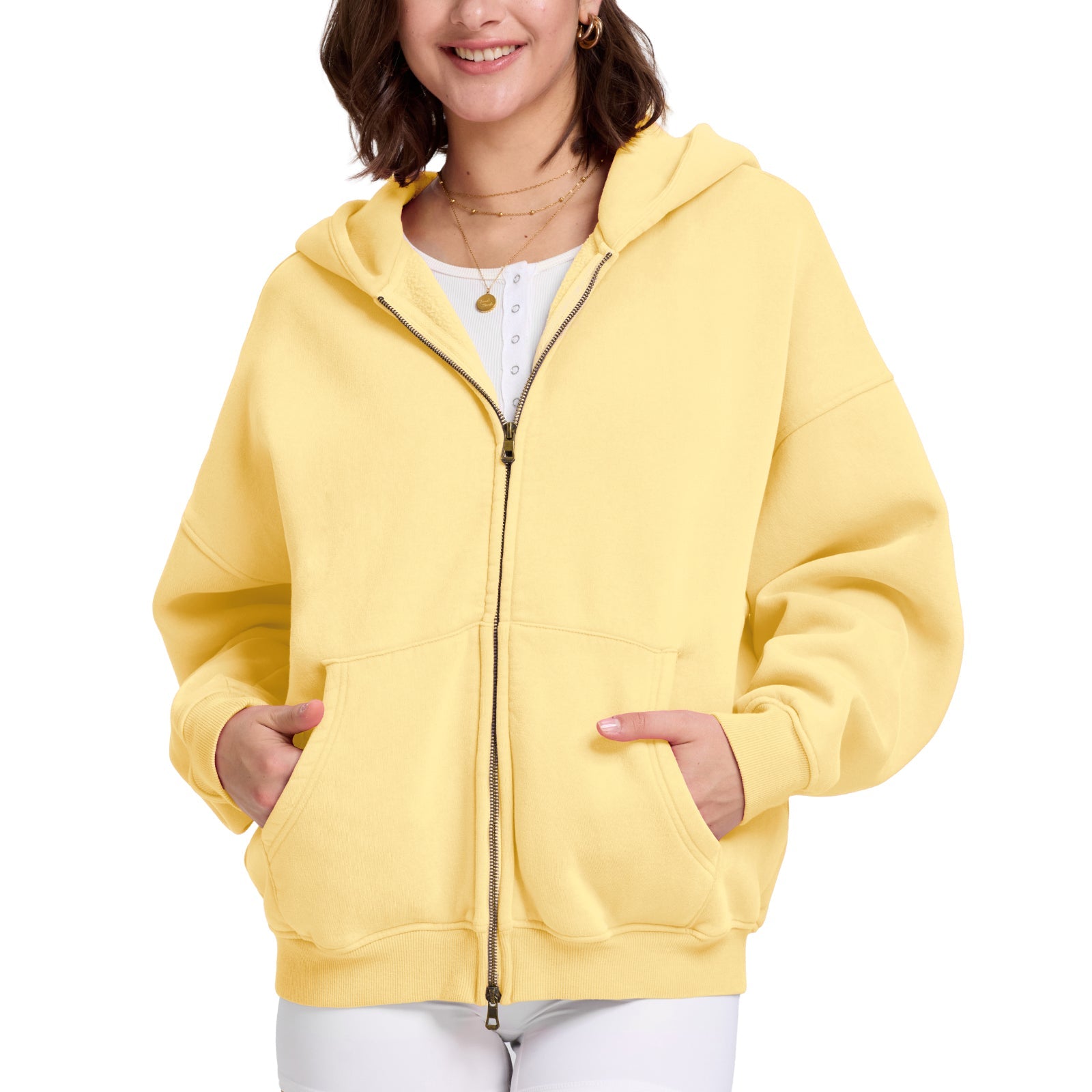 Double Zip Oversized Acid Wash Hoodie – Heavyweight Comfort, Everyday Edge