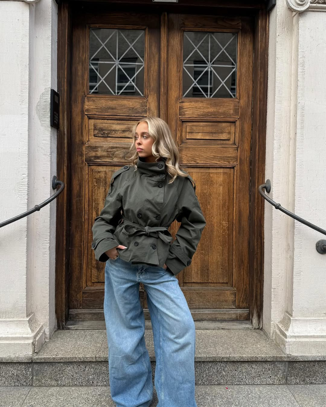 Short Trench Coat – Cropped Chic, Modern Edge