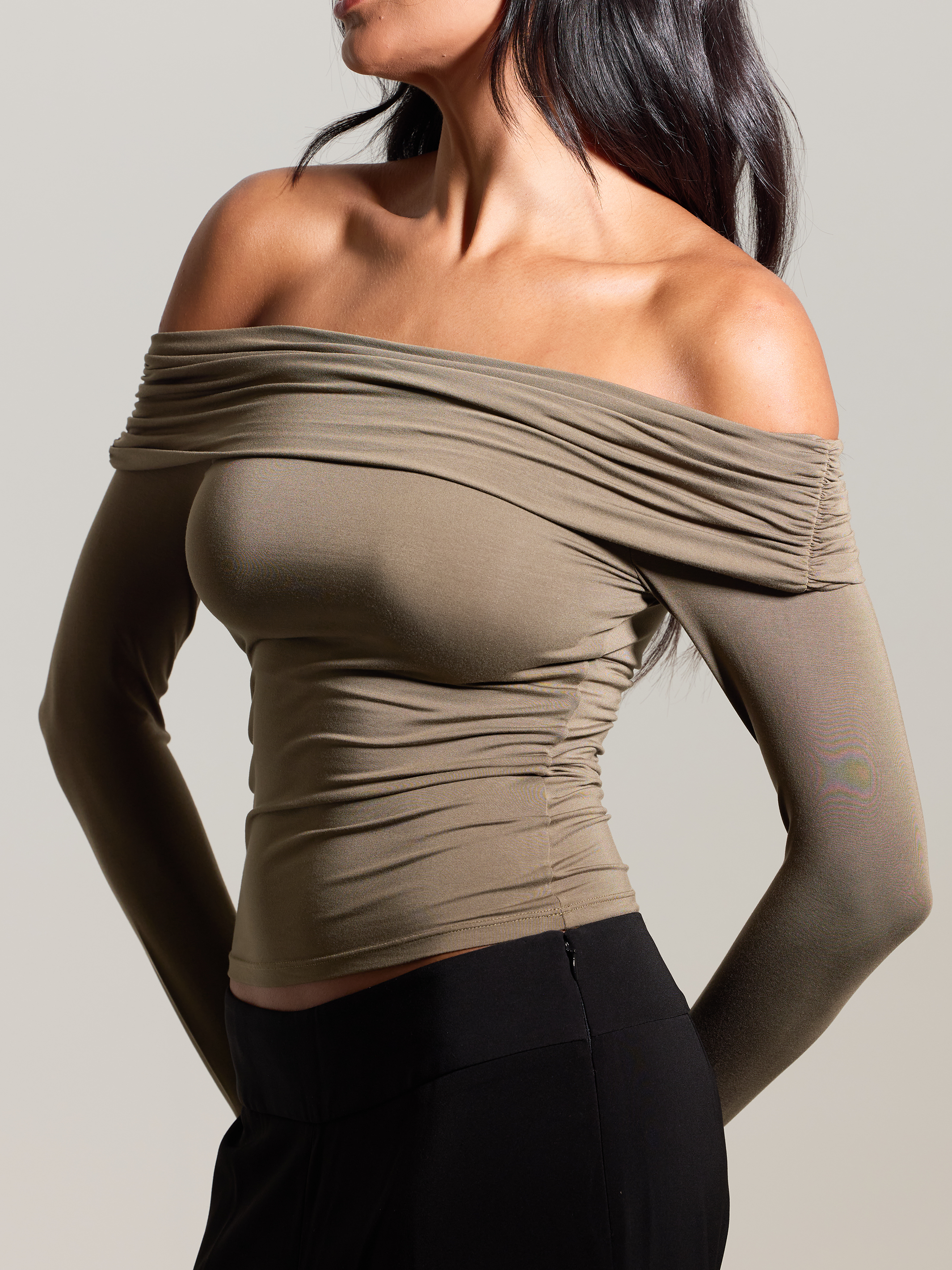 Folded Rib Long Sleeve – Built-In Padding