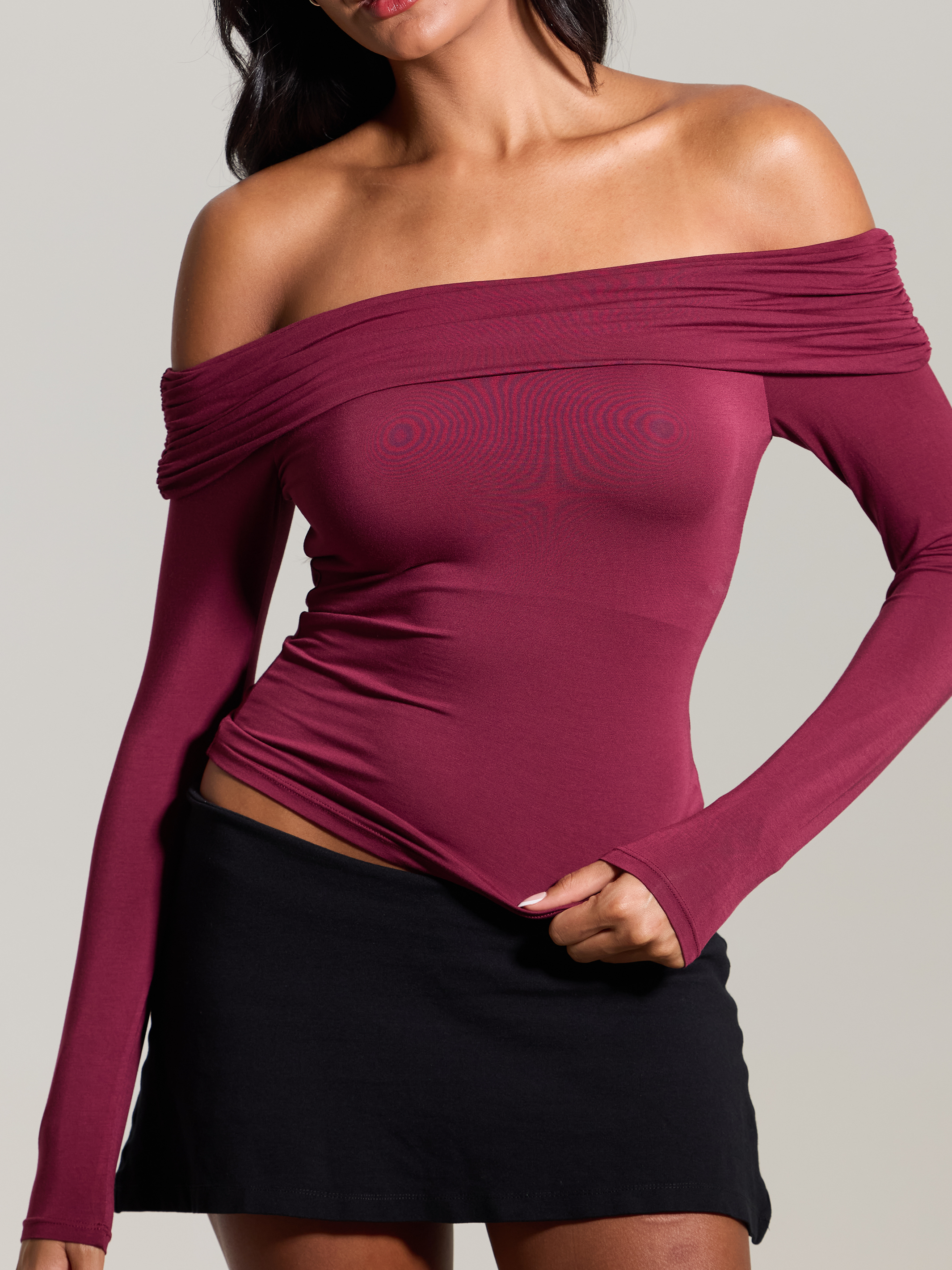 Folded Rib Long Sleeve – Built-In Padding