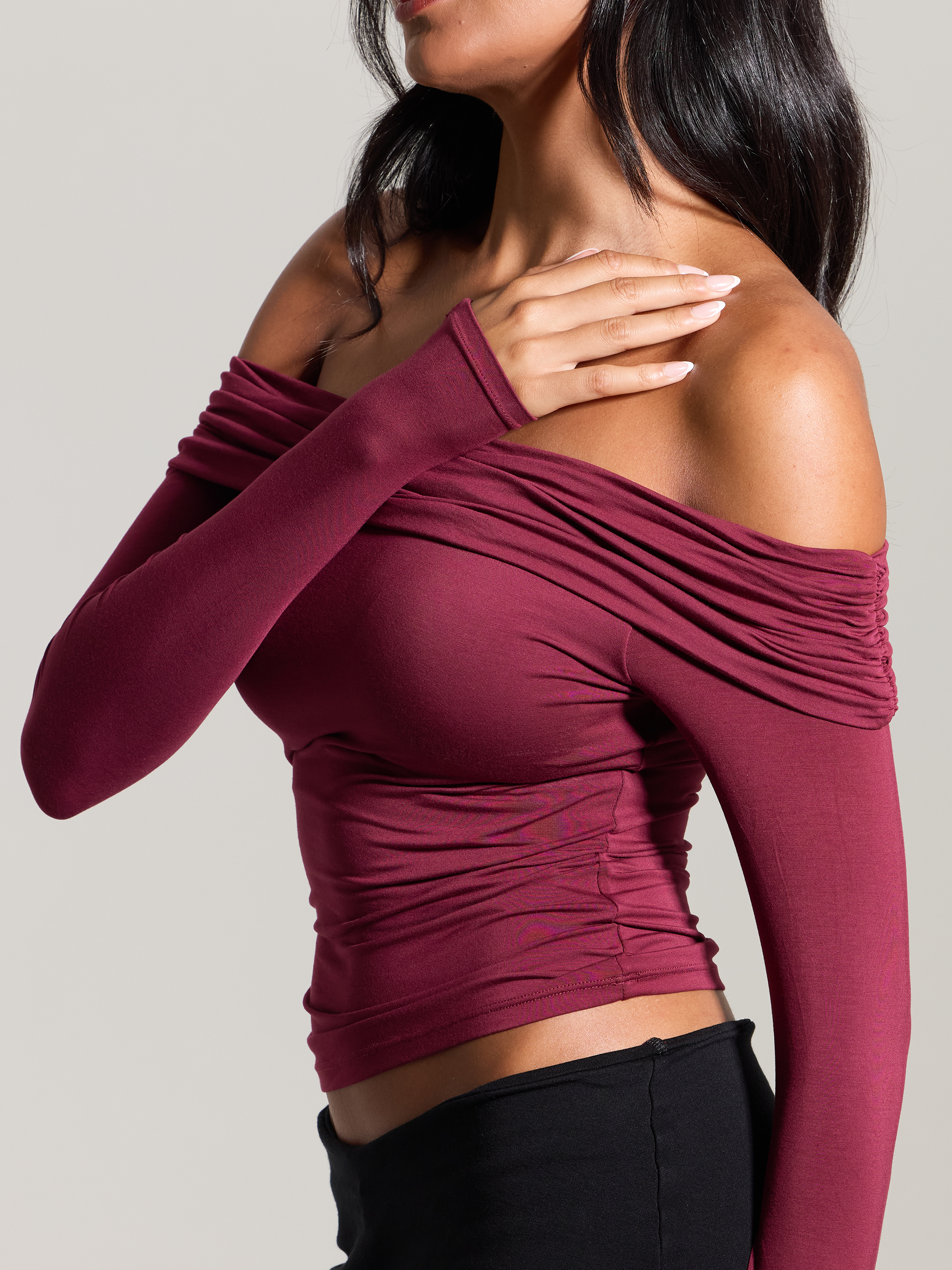 Folded Rib Long Sleeve – Built-In Padding