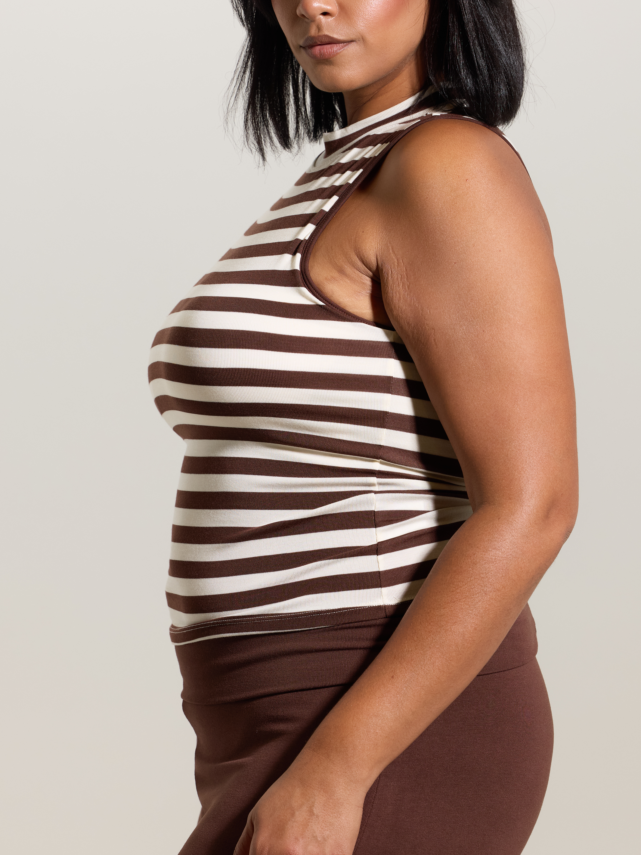 Mock Neck Padded Tank – Build-in Padding