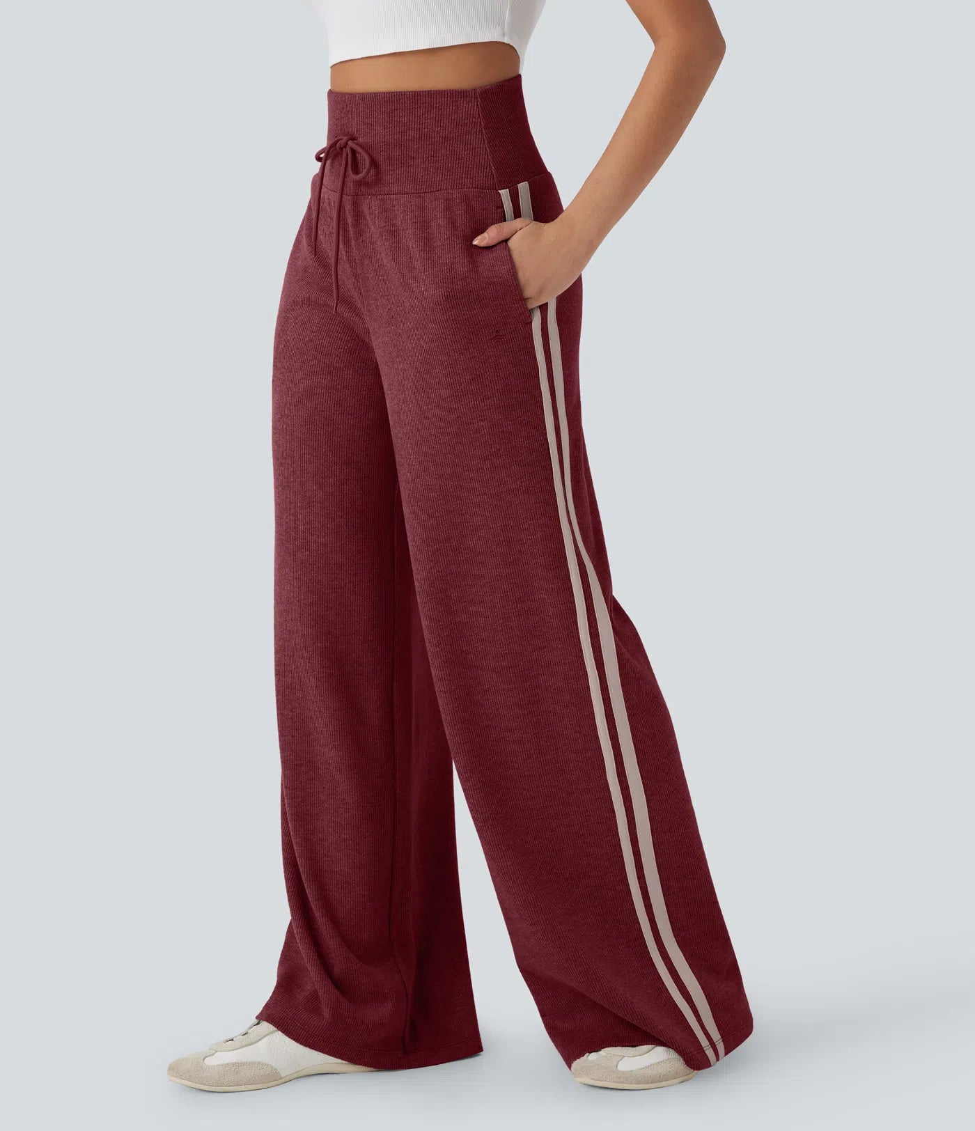 The Luxe Ribbed Lounge Set – High-Waisted Comfort Meets Effortless Chic
