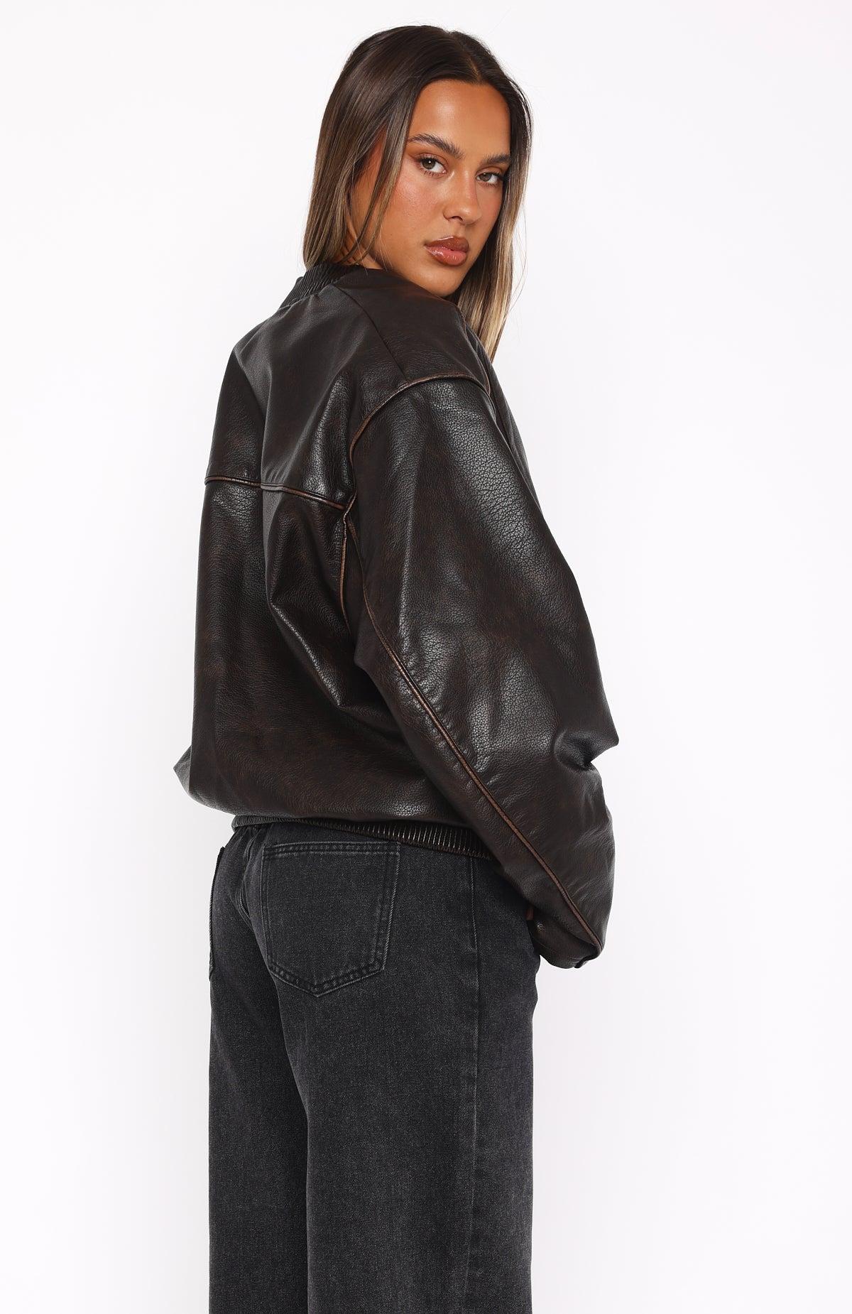 Satellite PU Jacket Chocolate