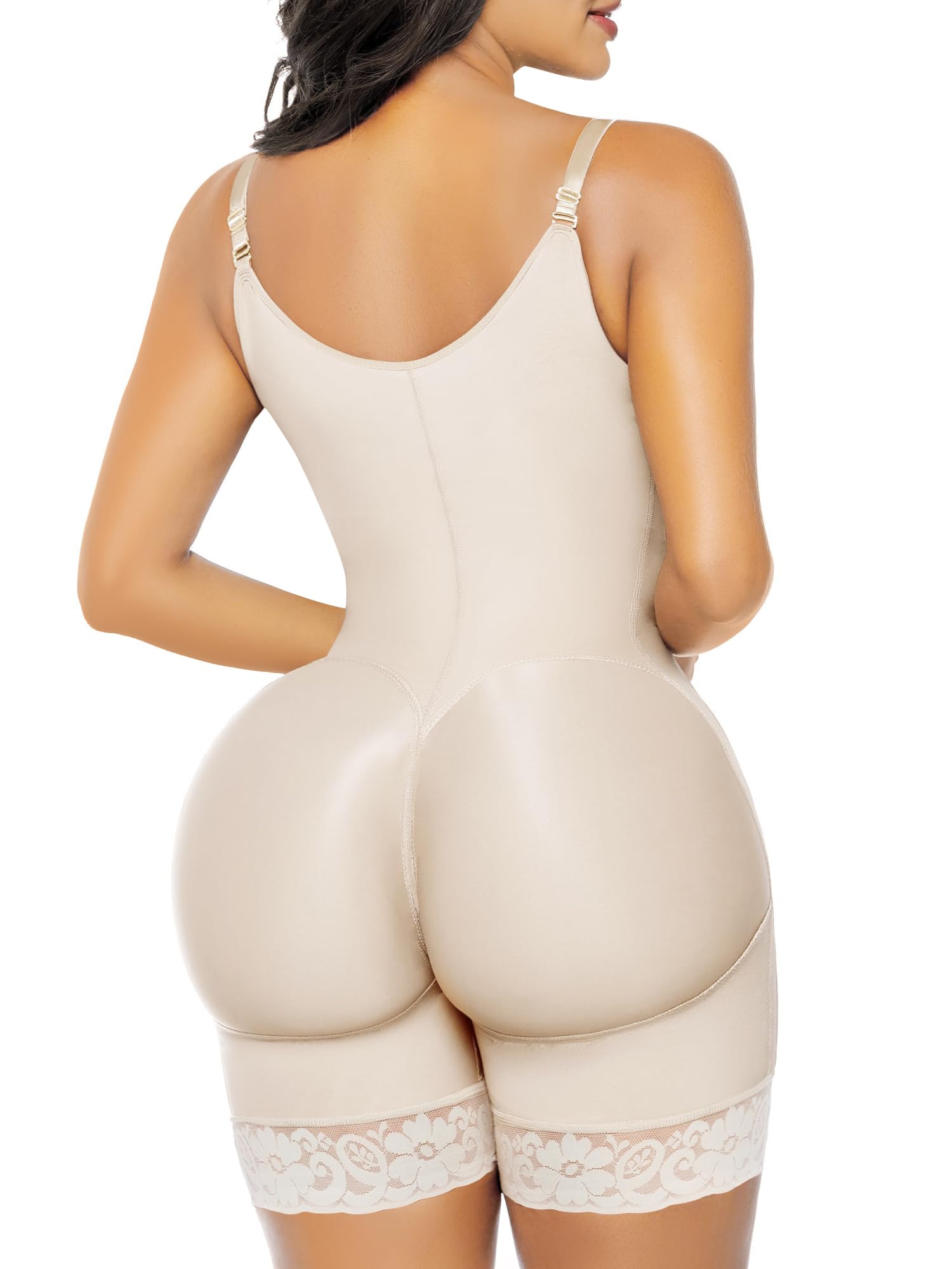 YIANNA Fajas Colombianas Shapewear for Women Postpartum Tummy Control Body Shaper Butt Lifter Bodysuit