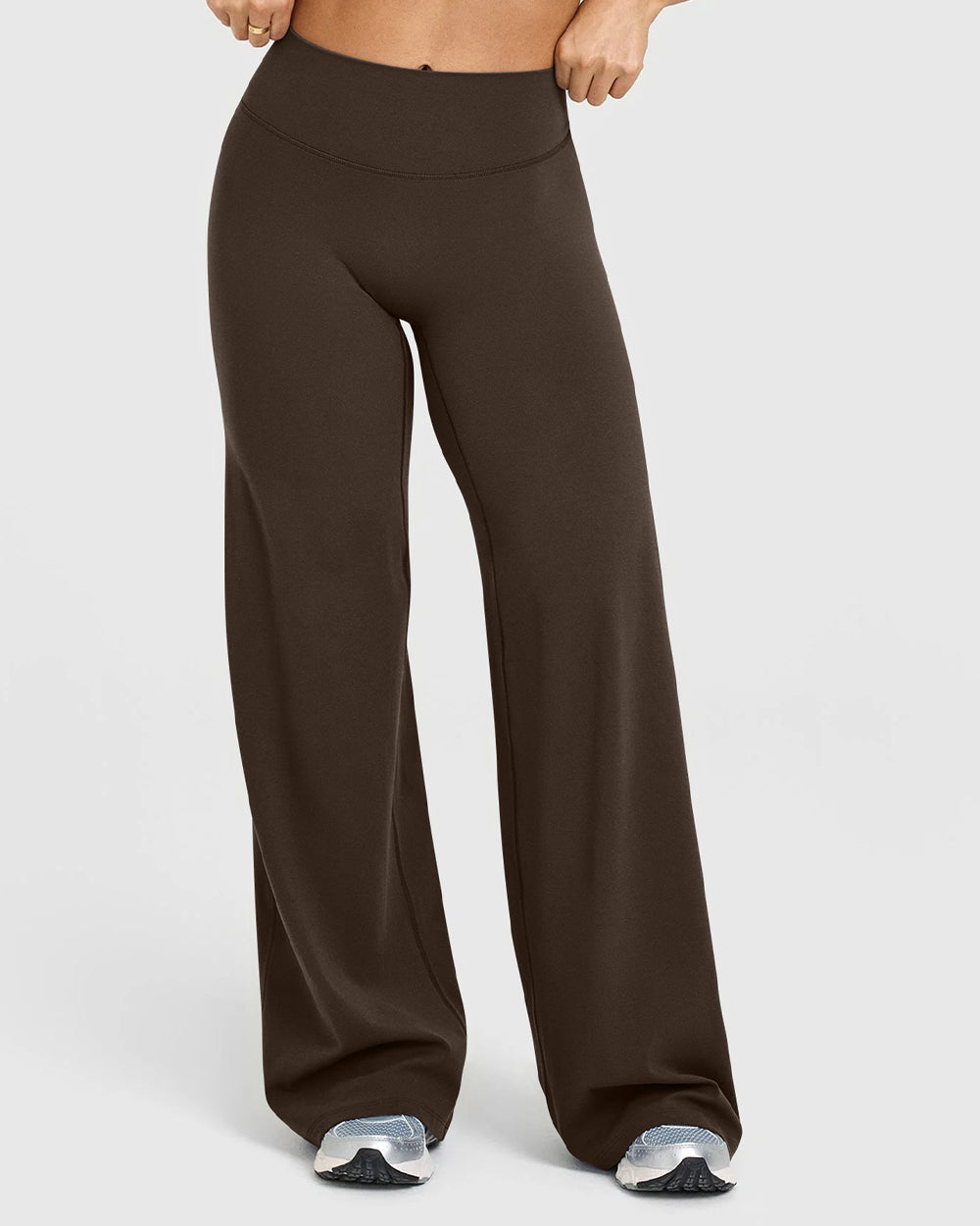 High-Waist Stretch Pants – Soft Straight Leg