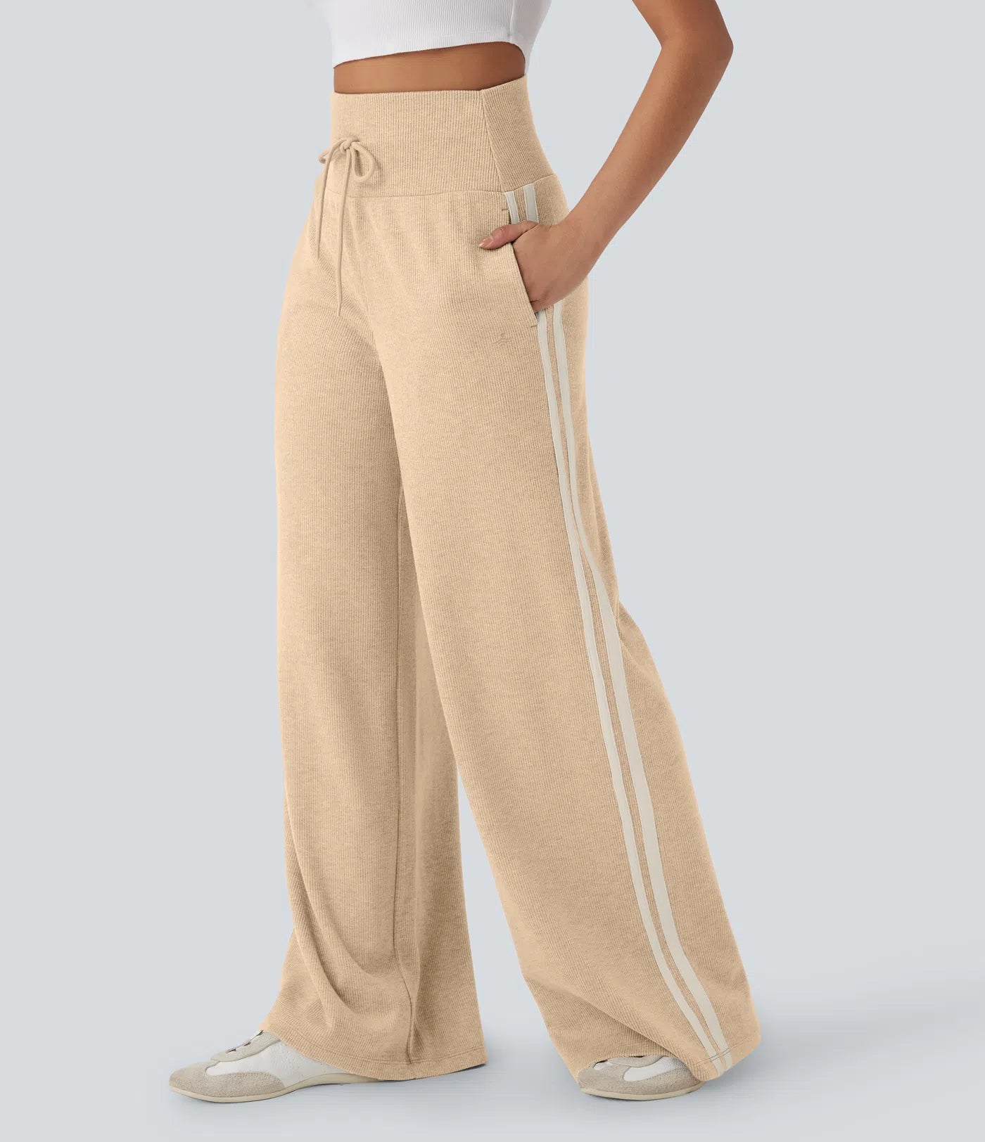 The Luxe Ribbed Lounge Set – High-Waisted Comfort Meets Effortless Chic