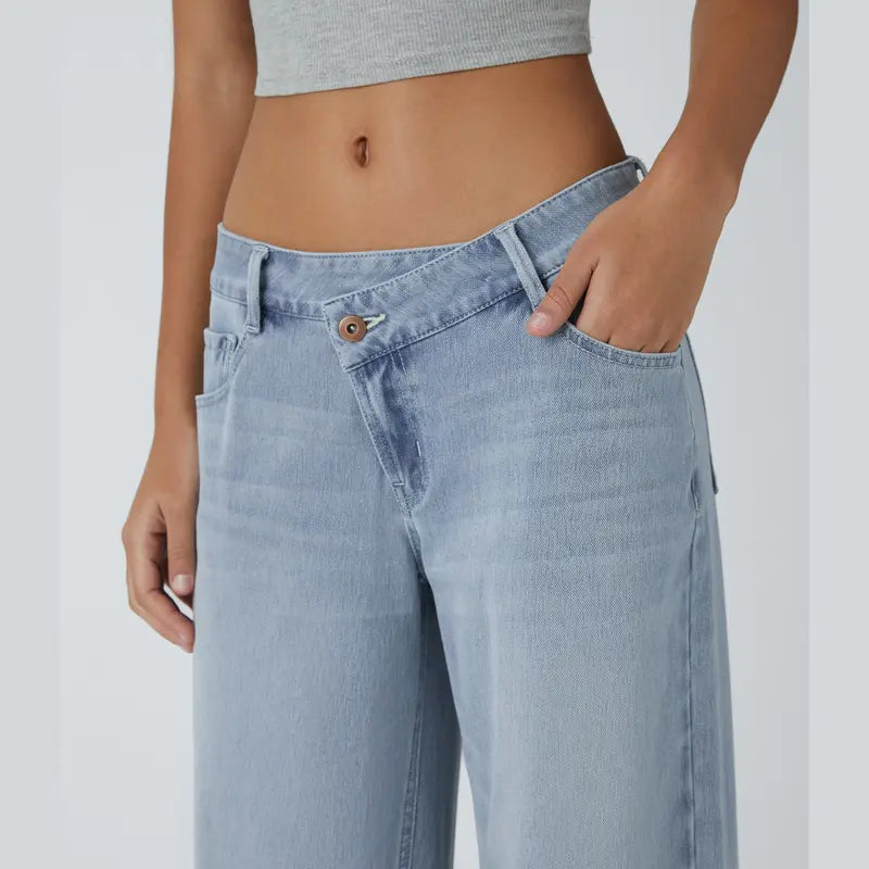The Flex Asymmetric Low Rise Wide™ - Leg Jeans