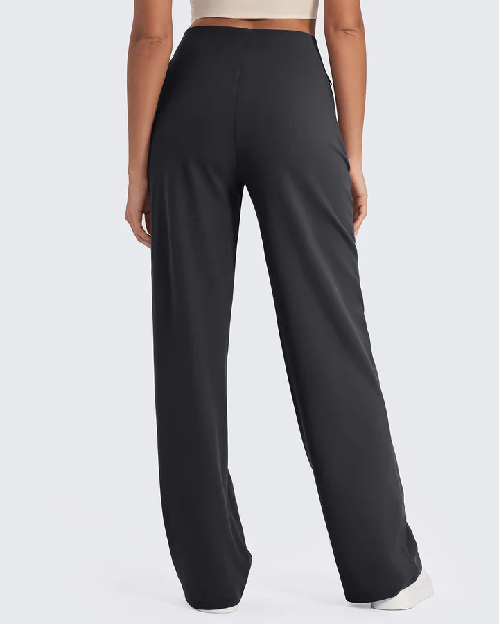 High-Waist Comfort Pants – Wide-Leg Flow