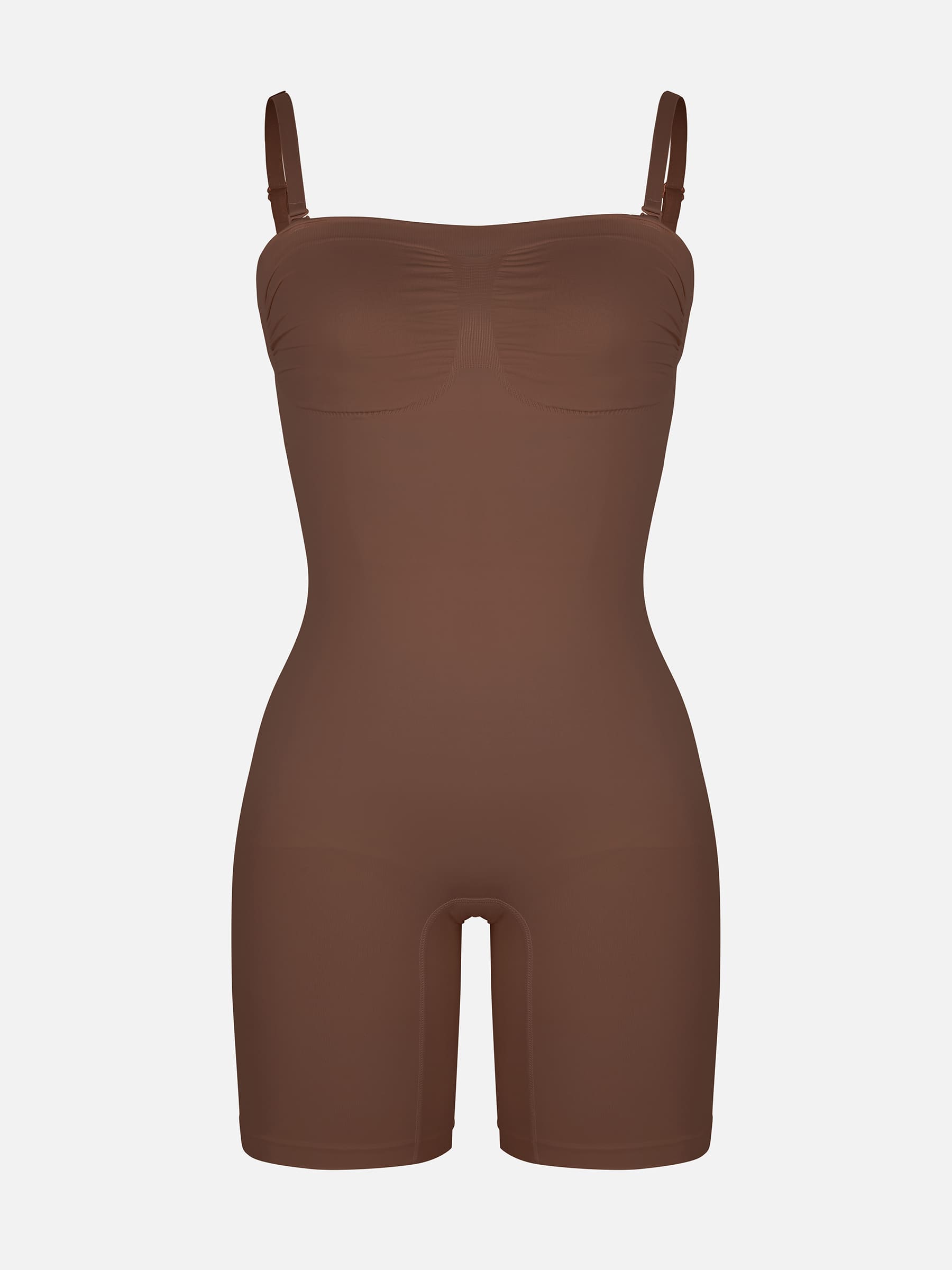 Feelingirl Seamless Strapless Bodysuit with Removable Straps