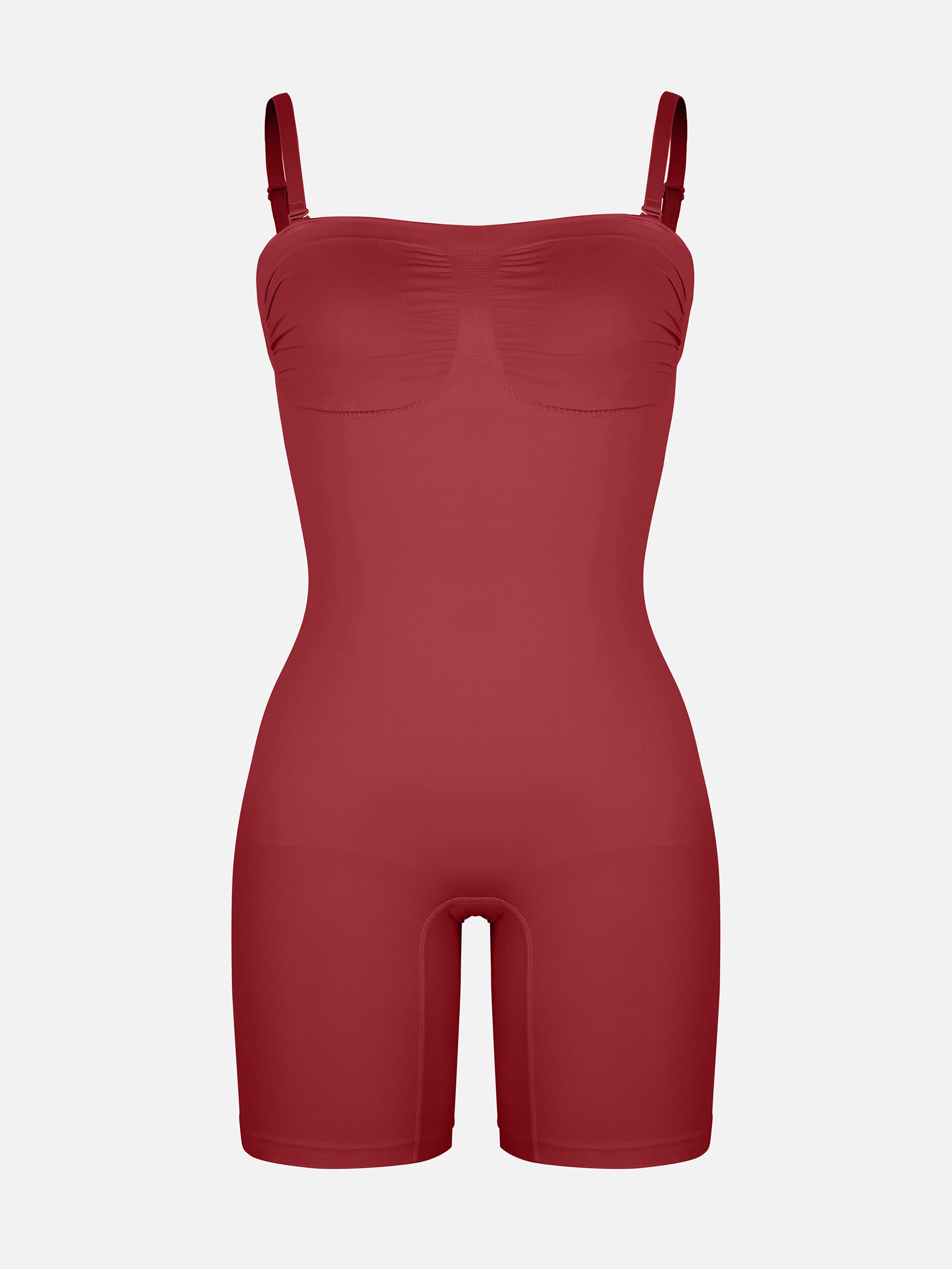 Feelingirl Seamless Strapless Bodysuit with Removable Straps