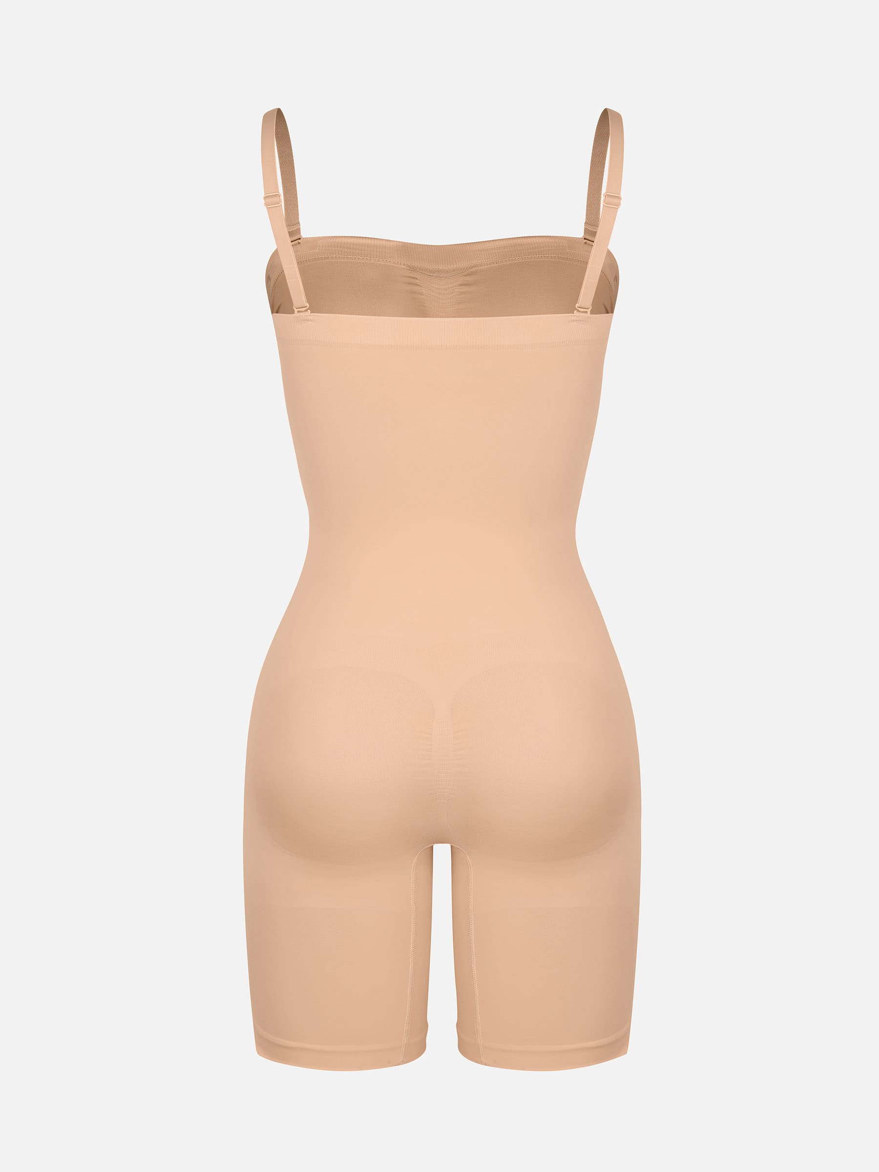 Feelingirl Seamless Strapless Bodysuit with Removable Straps