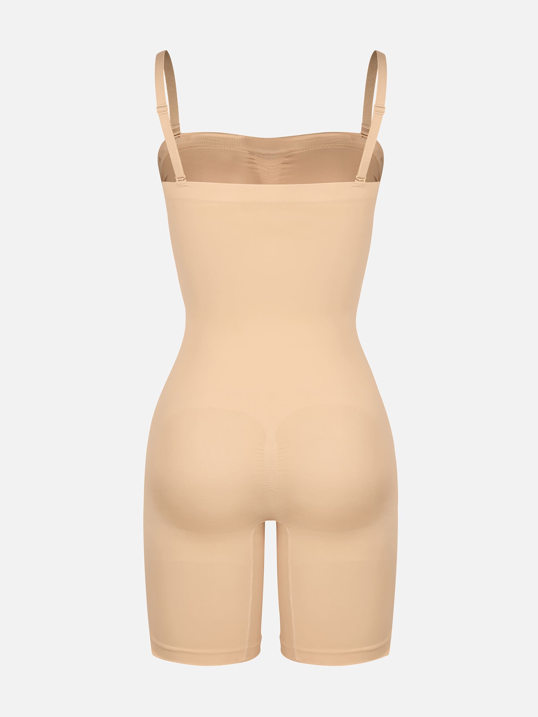 Feelingirl Seamless Strapless Bodysuit with Removable Straps