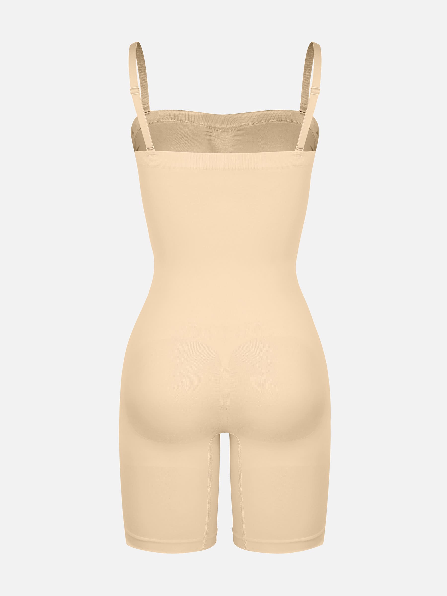 Feelingirl Seamless Strapless Bodysuit with Removable Straps