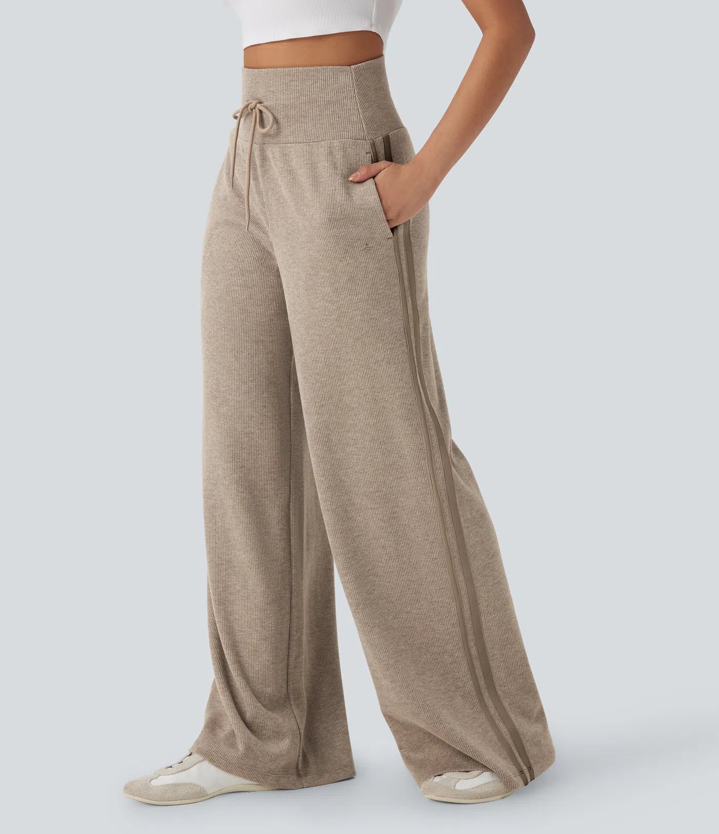 The Luxe Ribbed Lounge Set – High-Waisted Comfort Meets Effortless Chic
