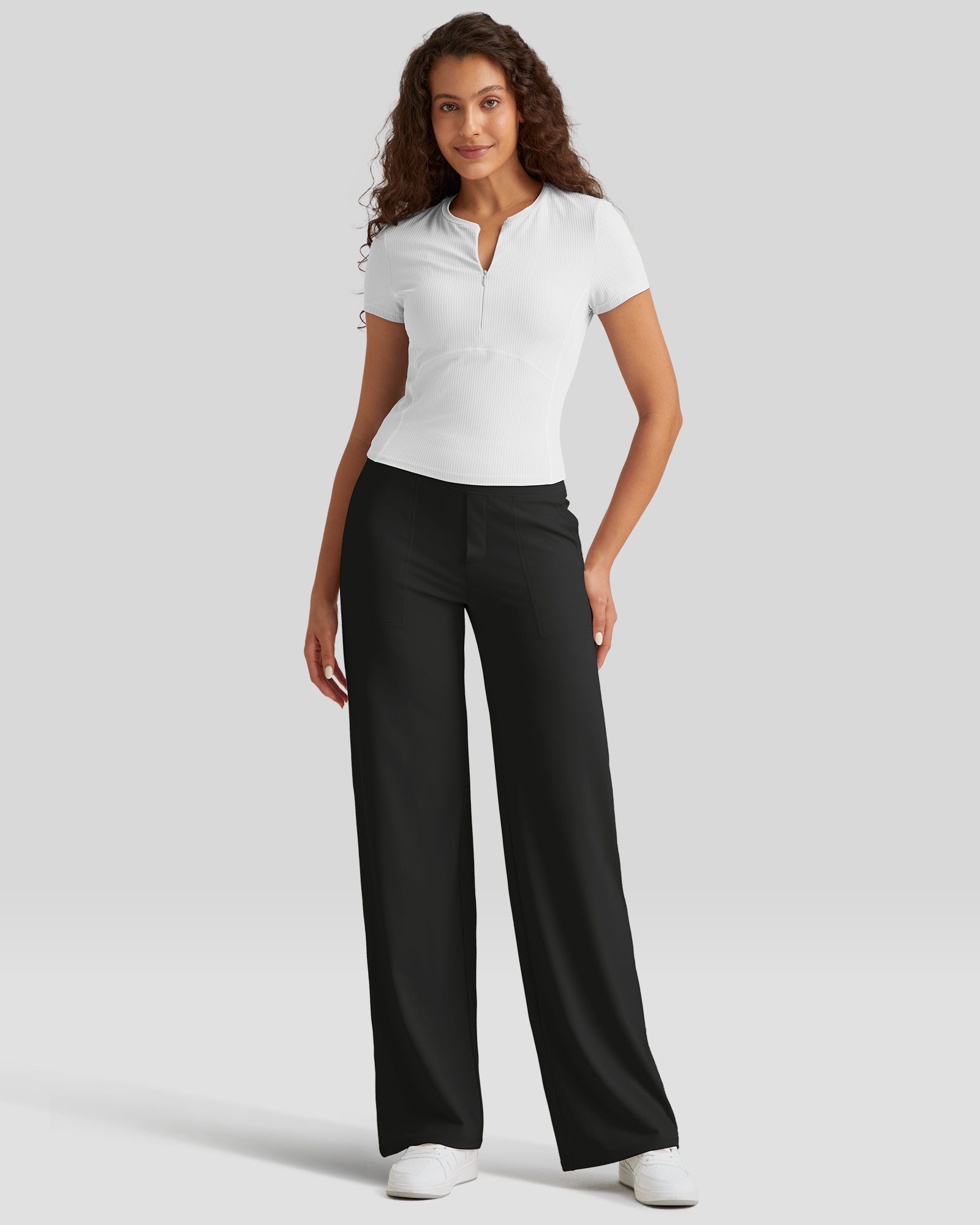The Loose High-Waist Pants – Effortless Business Chic