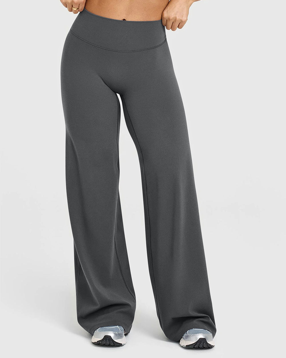 High-Waist Stretch Pants – Soft Straight Leg