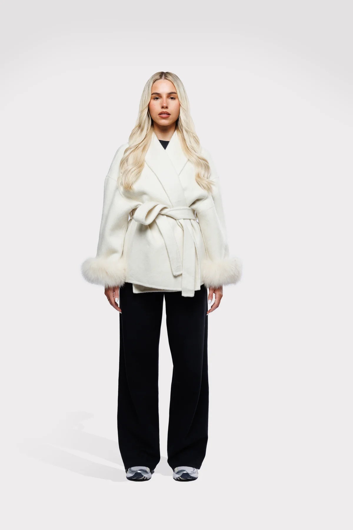 Wool Coat Timeless Elegance - White