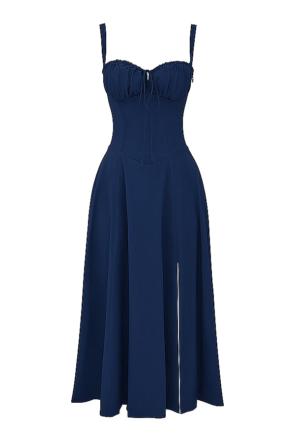 Carmen Midi Dress - Navy