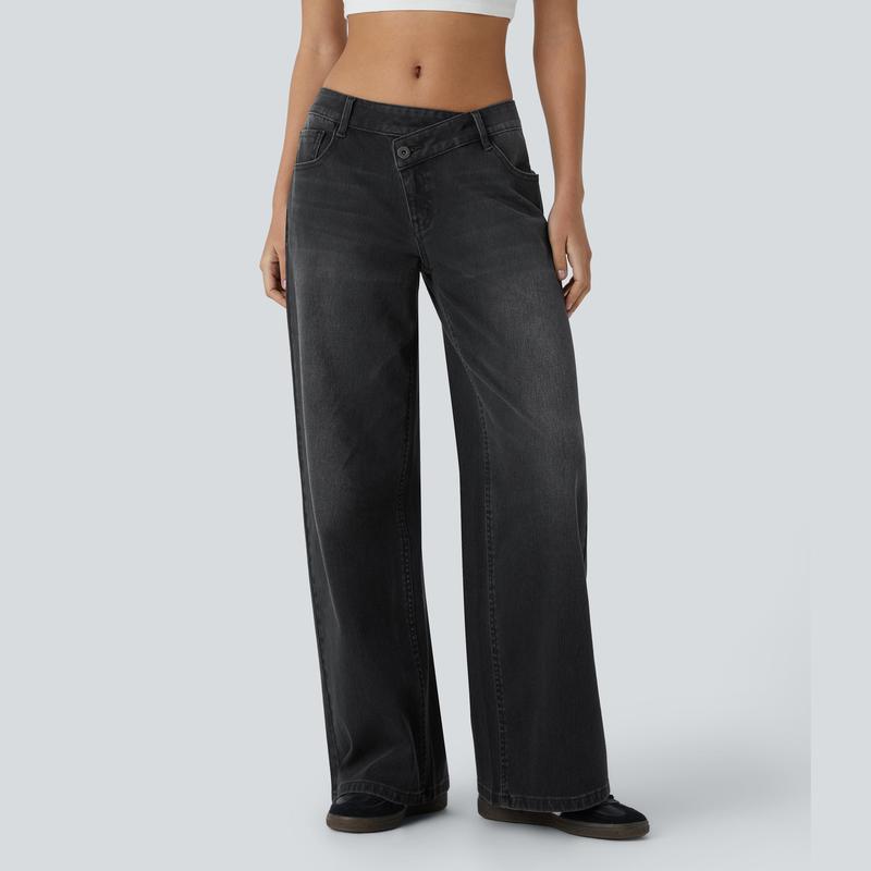 The Flex Asymmetric Low Rise Wide™ - Leg Jeans
