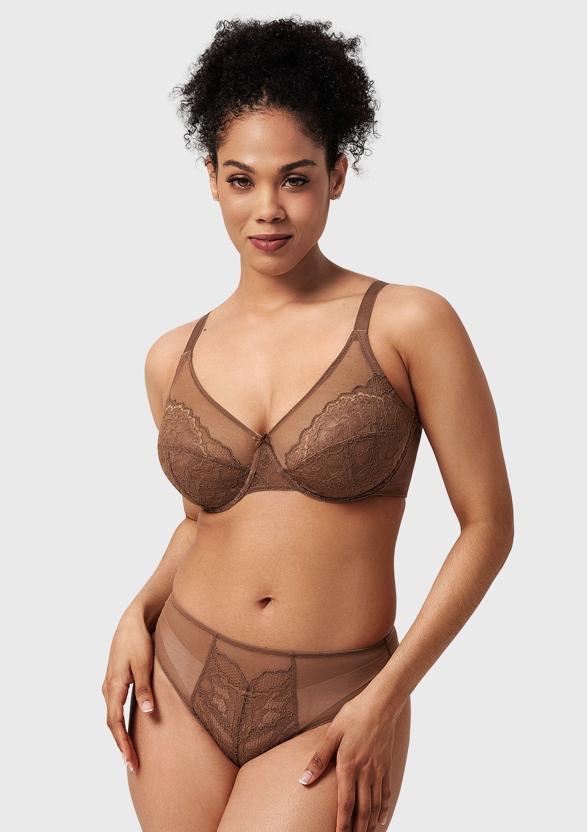(Cardi B recommends)Enchante Unlined Lace Underwire Bra