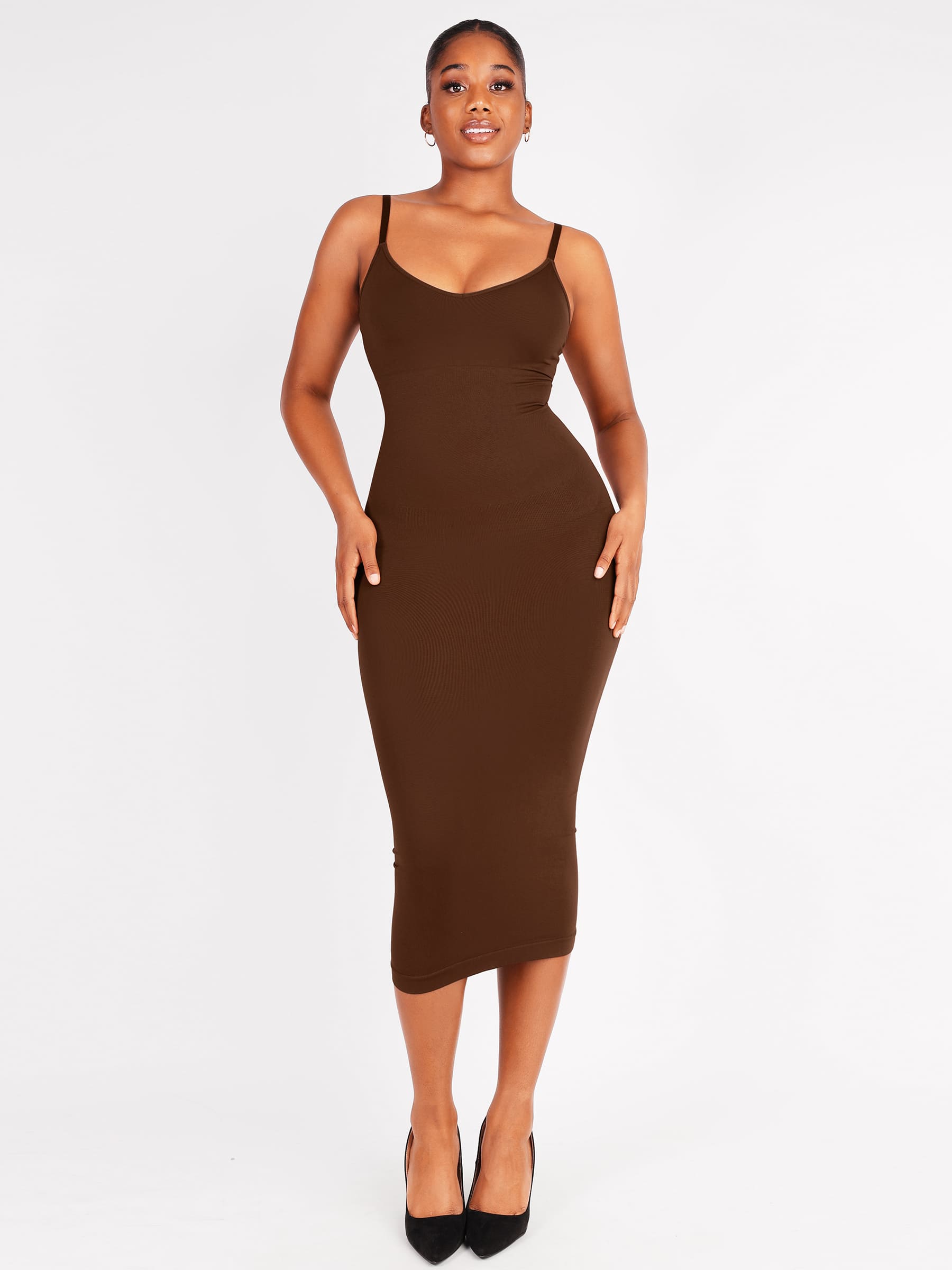 Feelingirl Seamless Midi Body Shaper Dress [BOGO]