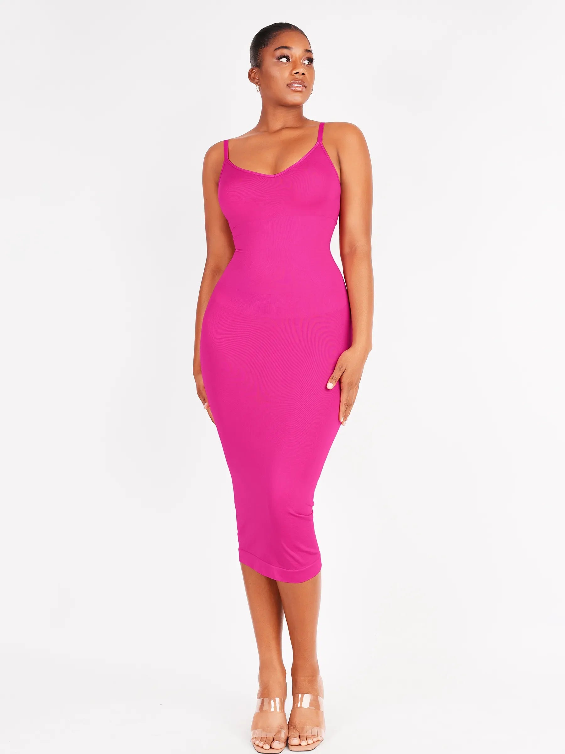 Feelingirl Seamless Midi Body Shaper Dress
