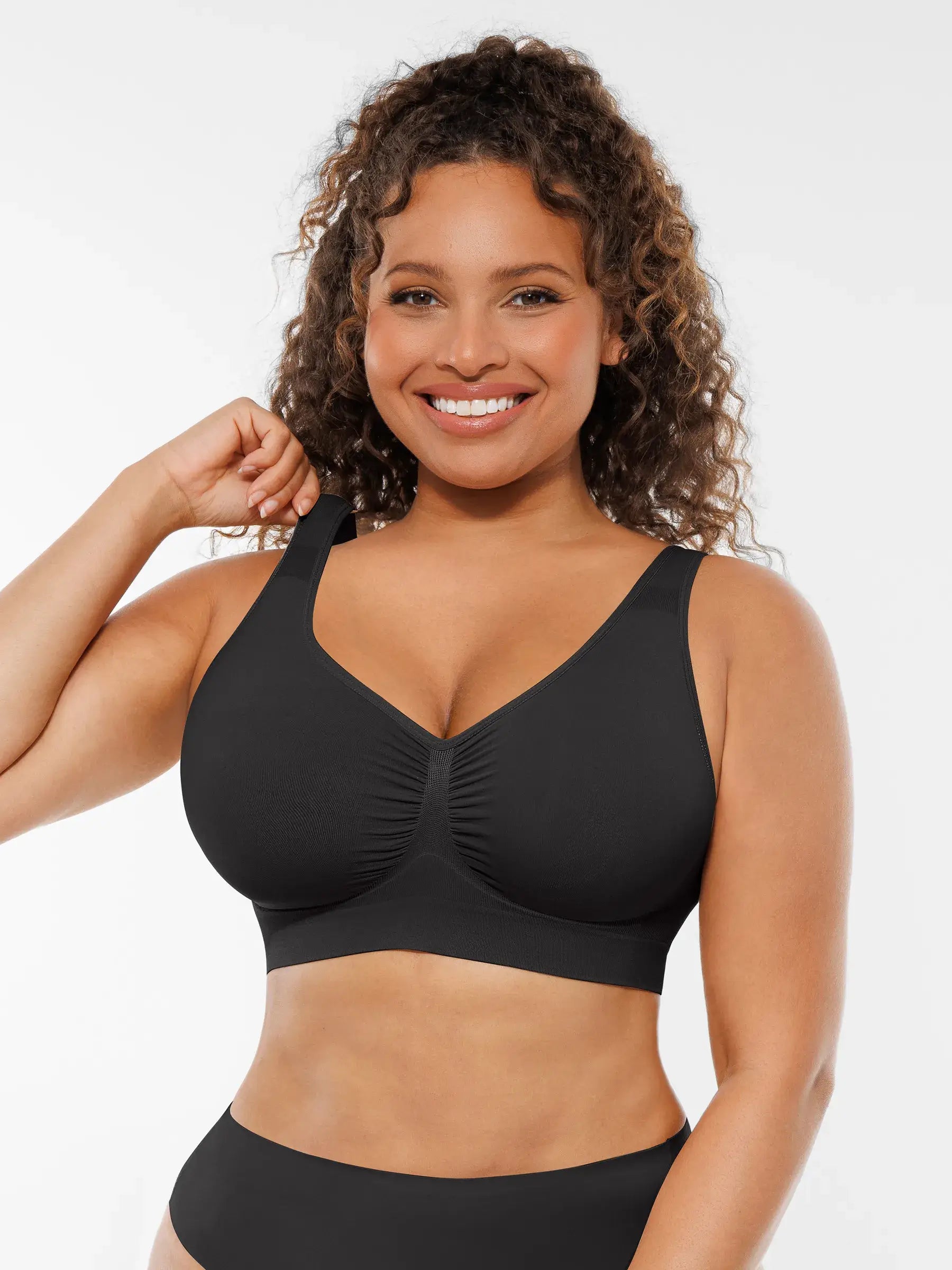 Feelingirl Seamless No Underwire Full Coverage Bra