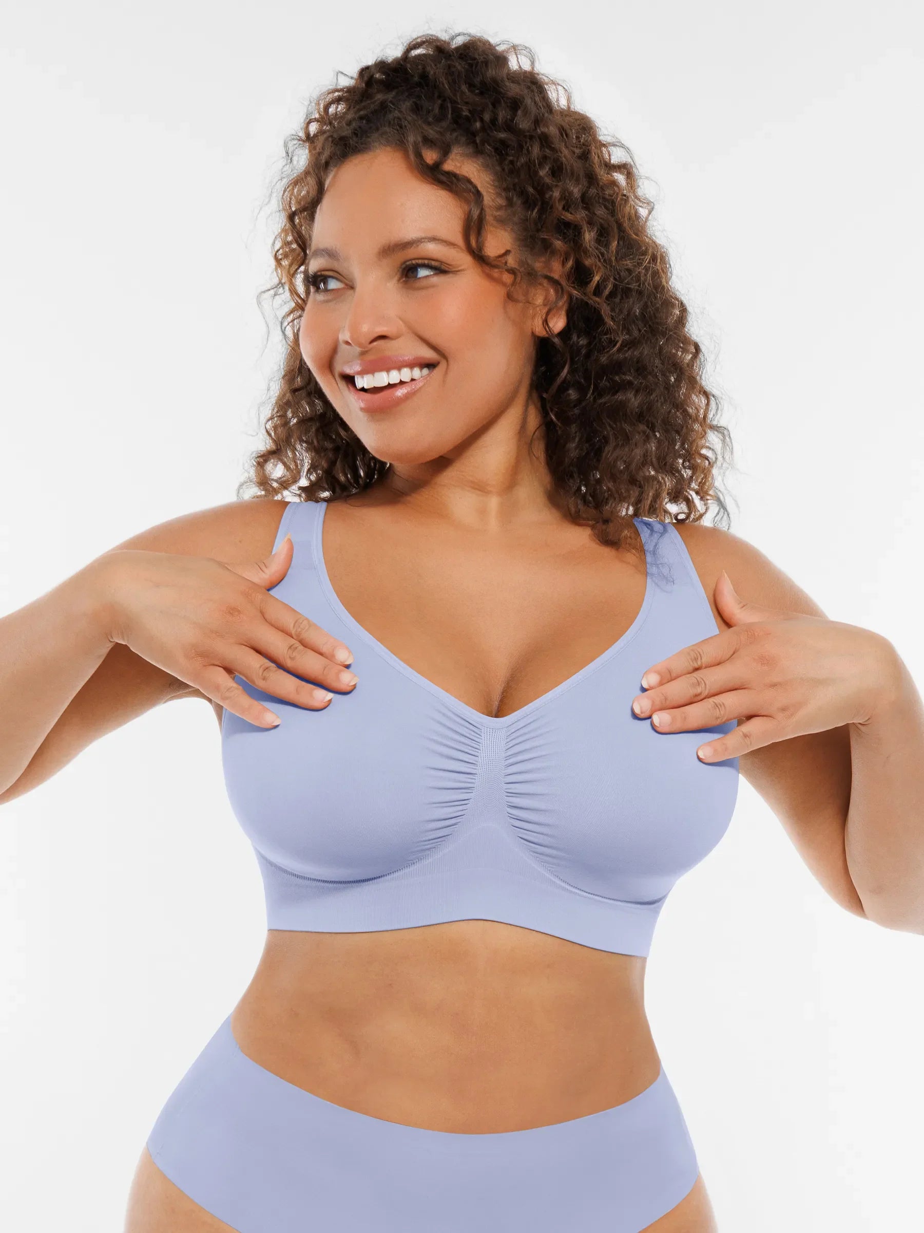 Feelingirl Seamless No Underwire Full Coverage Bra